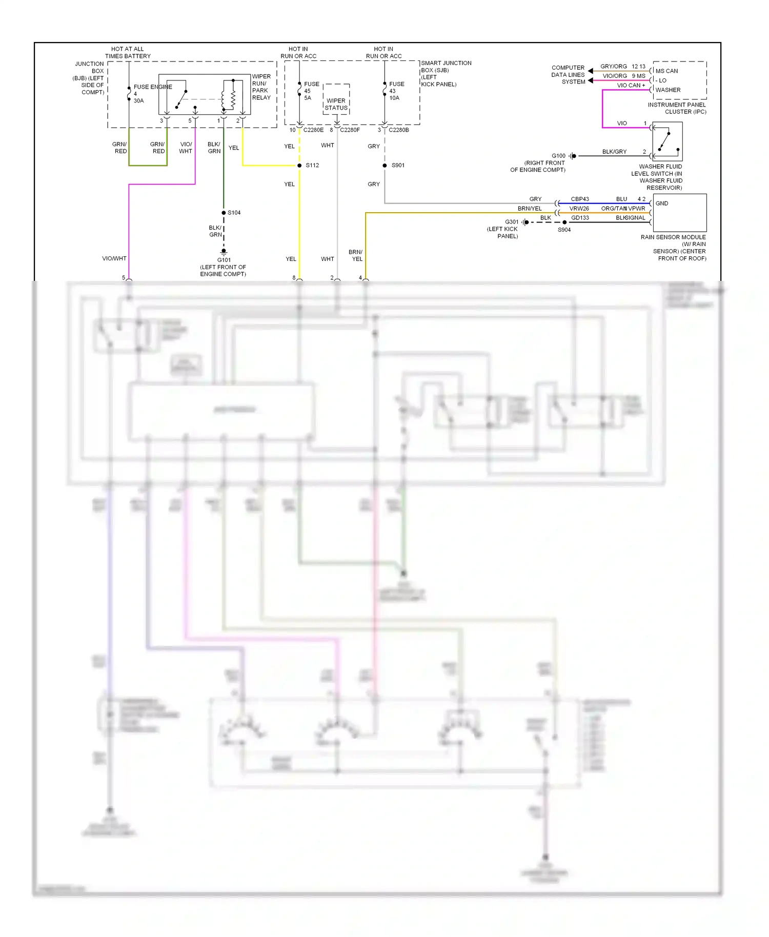 Wiring diagram blk for Ford Taurus VI (2009-2012) (64 of 64)