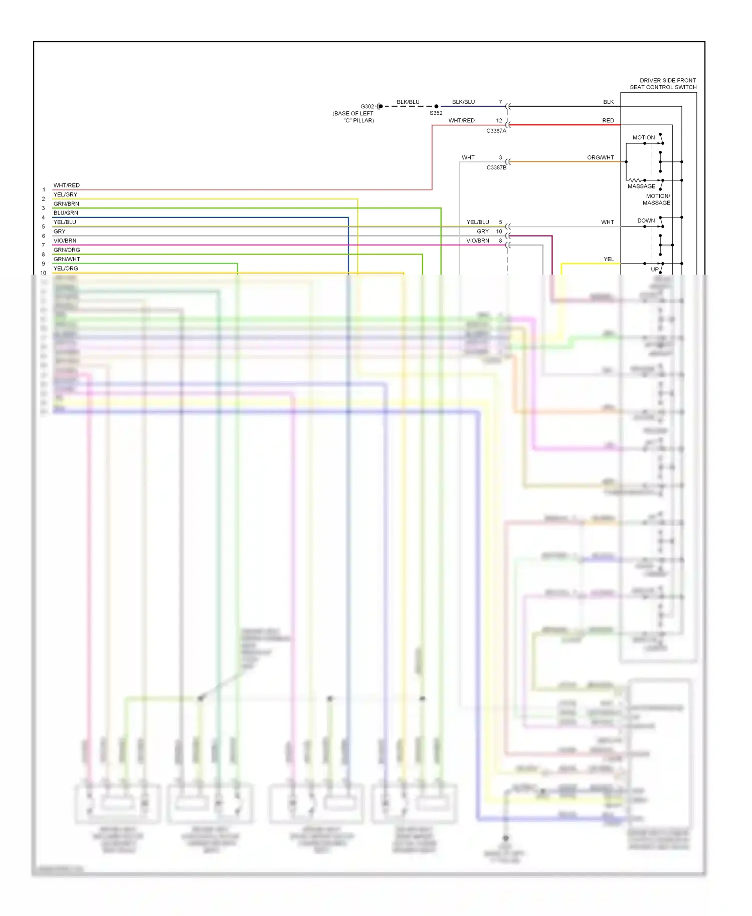 Wiring diagram blk for Ford Taurus VI (2009-2012) (33 of 64)