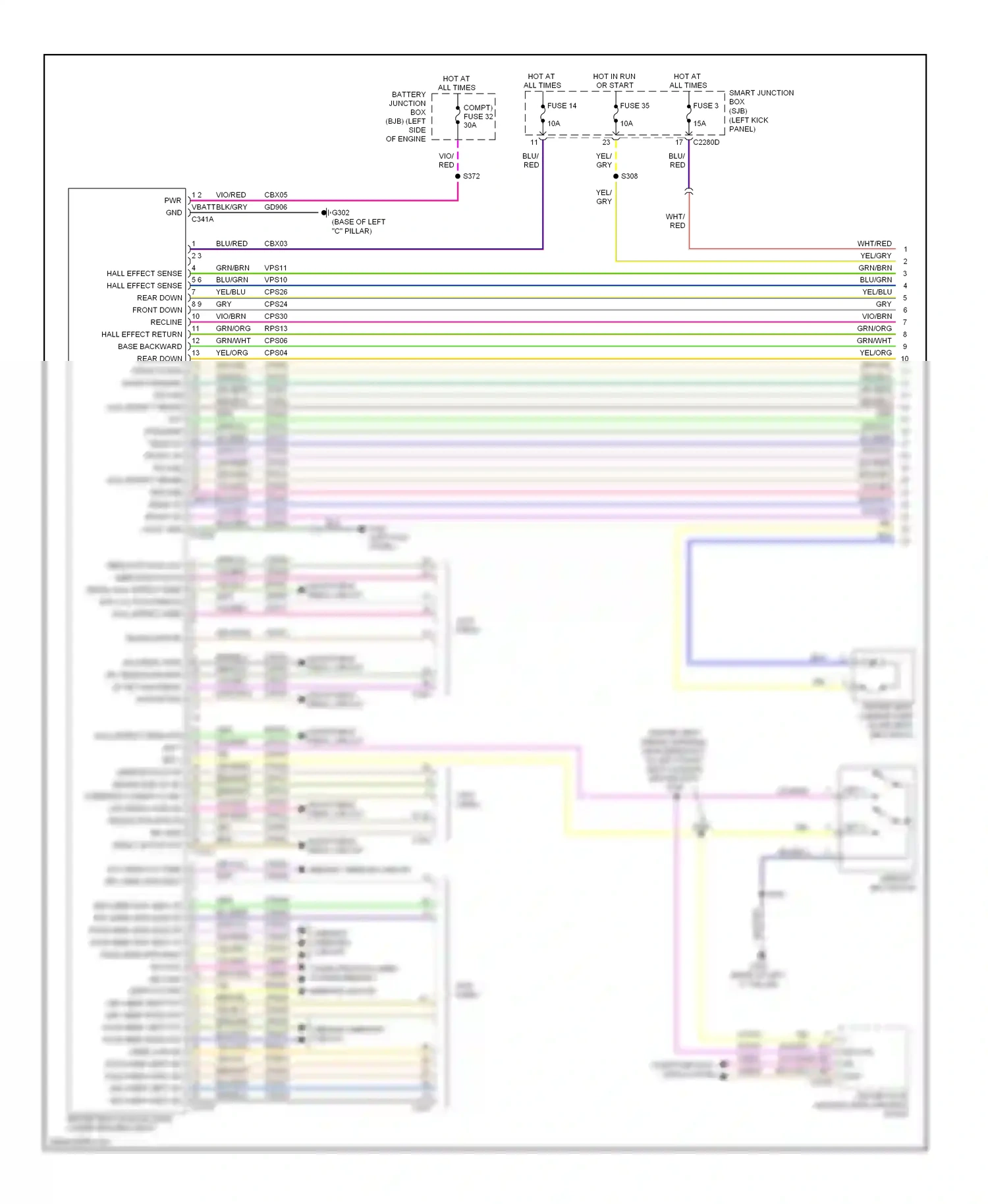 Wiring diagram blu for Ford Taurus VI (2009-2012) (24 of 66)