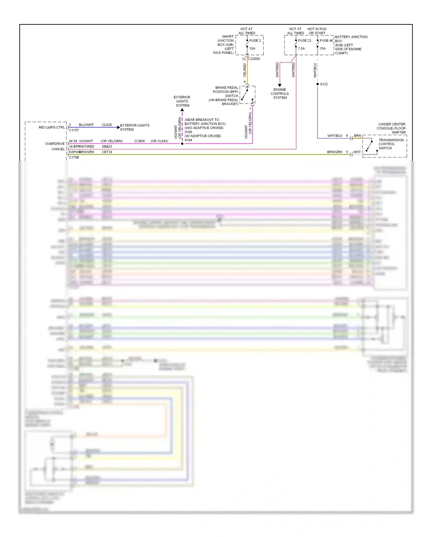 Wiring diagram brn/yel for Ford Taurus VI (2009-2012) (31 of 38)