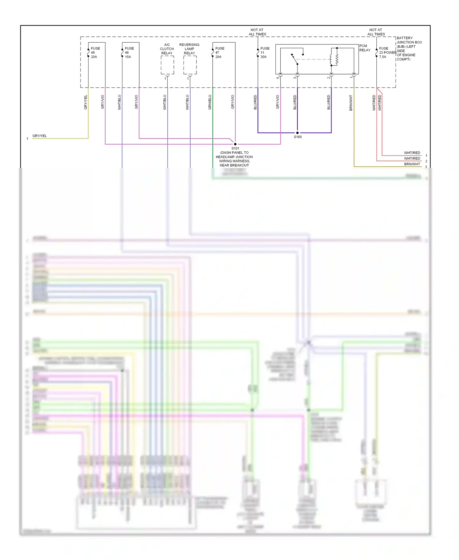 Wiring diagram brn/yel for Ford Taurus VI (2009-2012) (9 of 38)