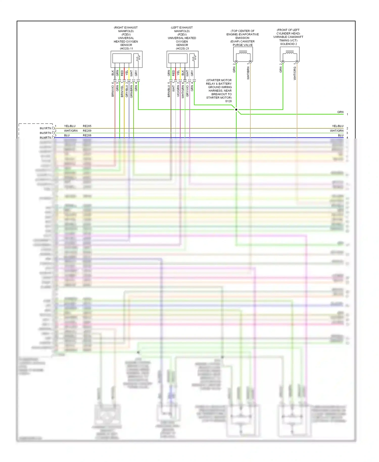 Ford Taurus VI (2009-2012) evapcp wiring diagram  (2 of 2)
