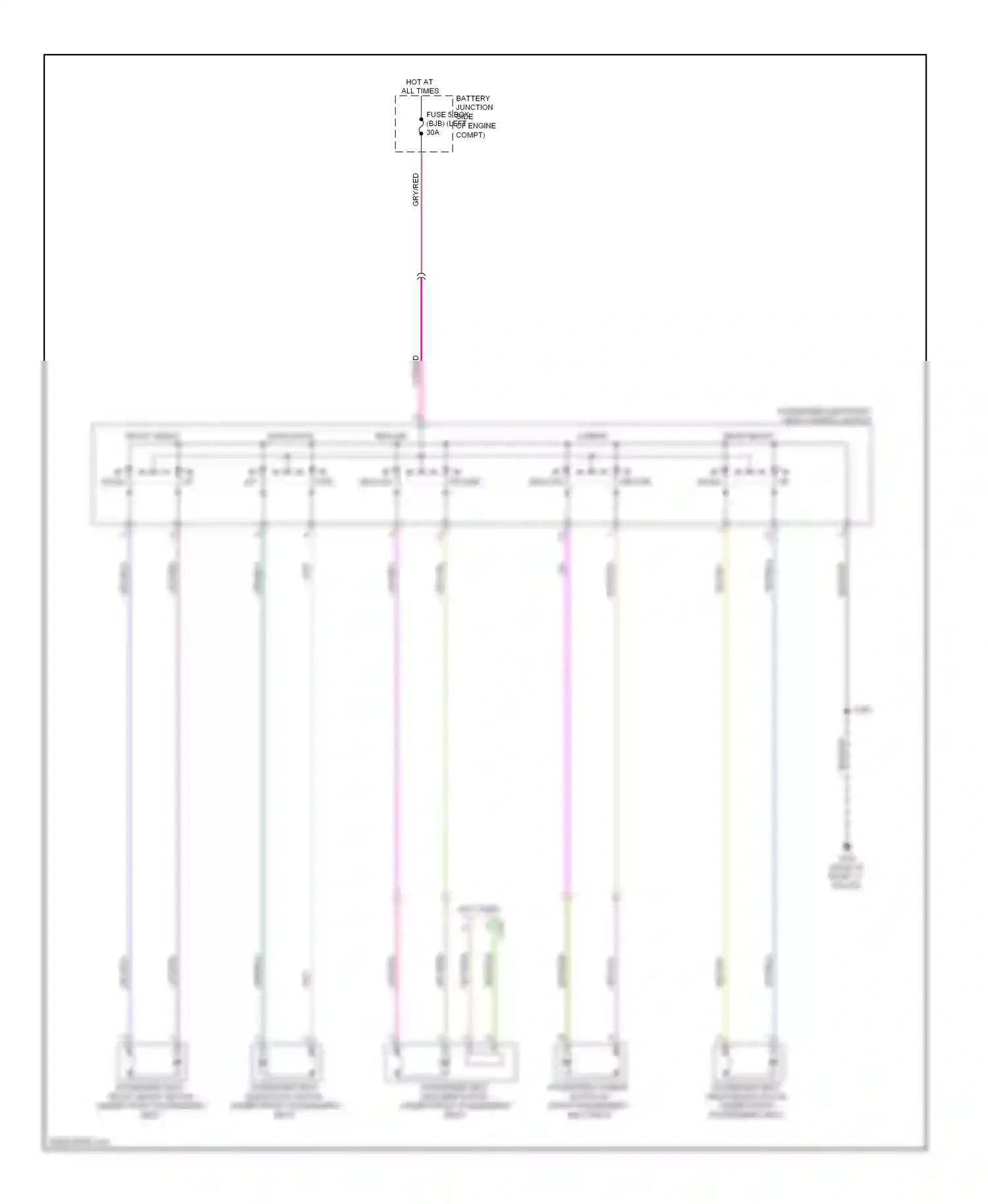 Wiring diagram front height for Ford Taurus VI (2009-2012) (1 of 5)