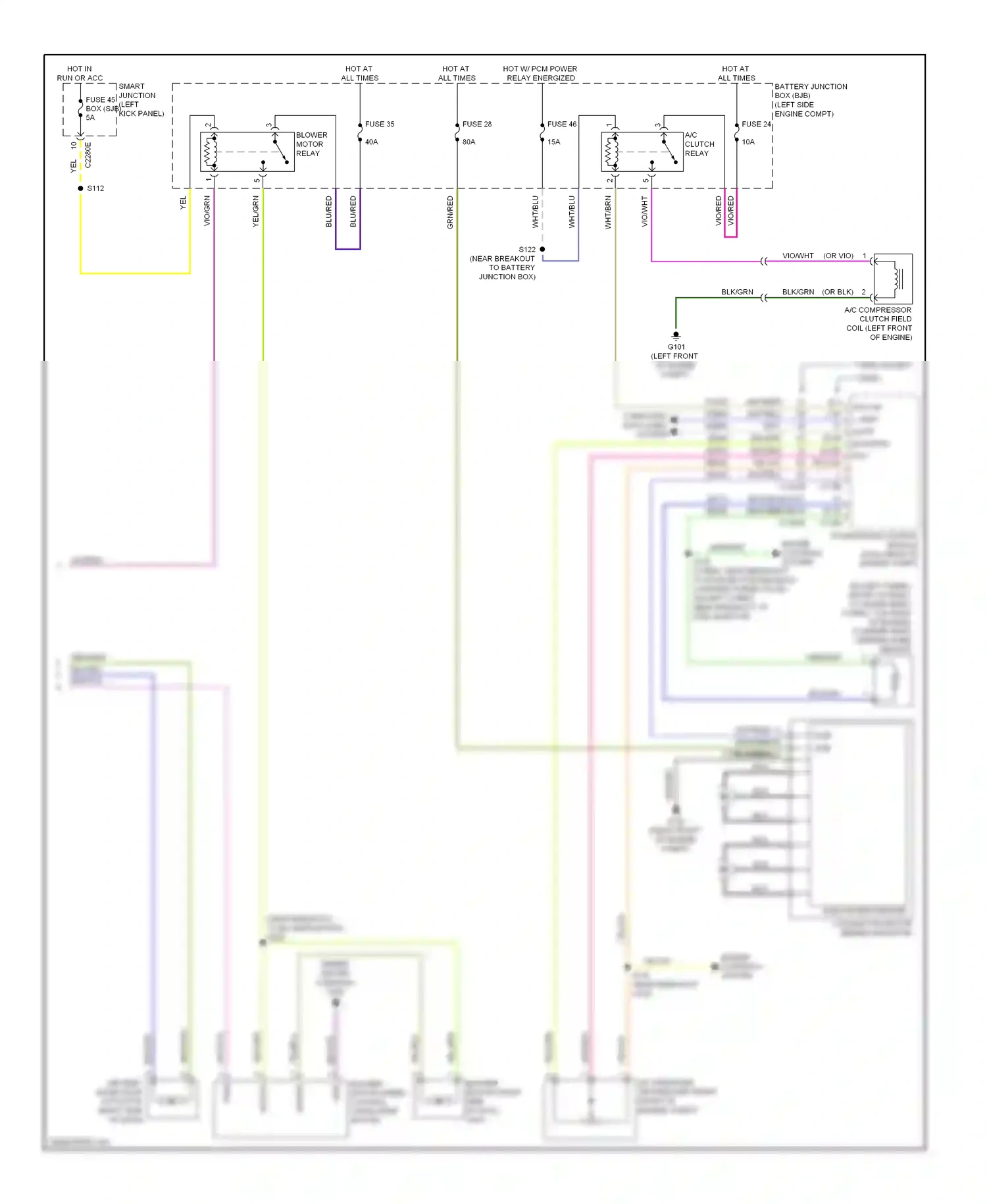 Wiring diagram fuse 35 for Ford Taurus VI (2009-2012) (1 of 13)