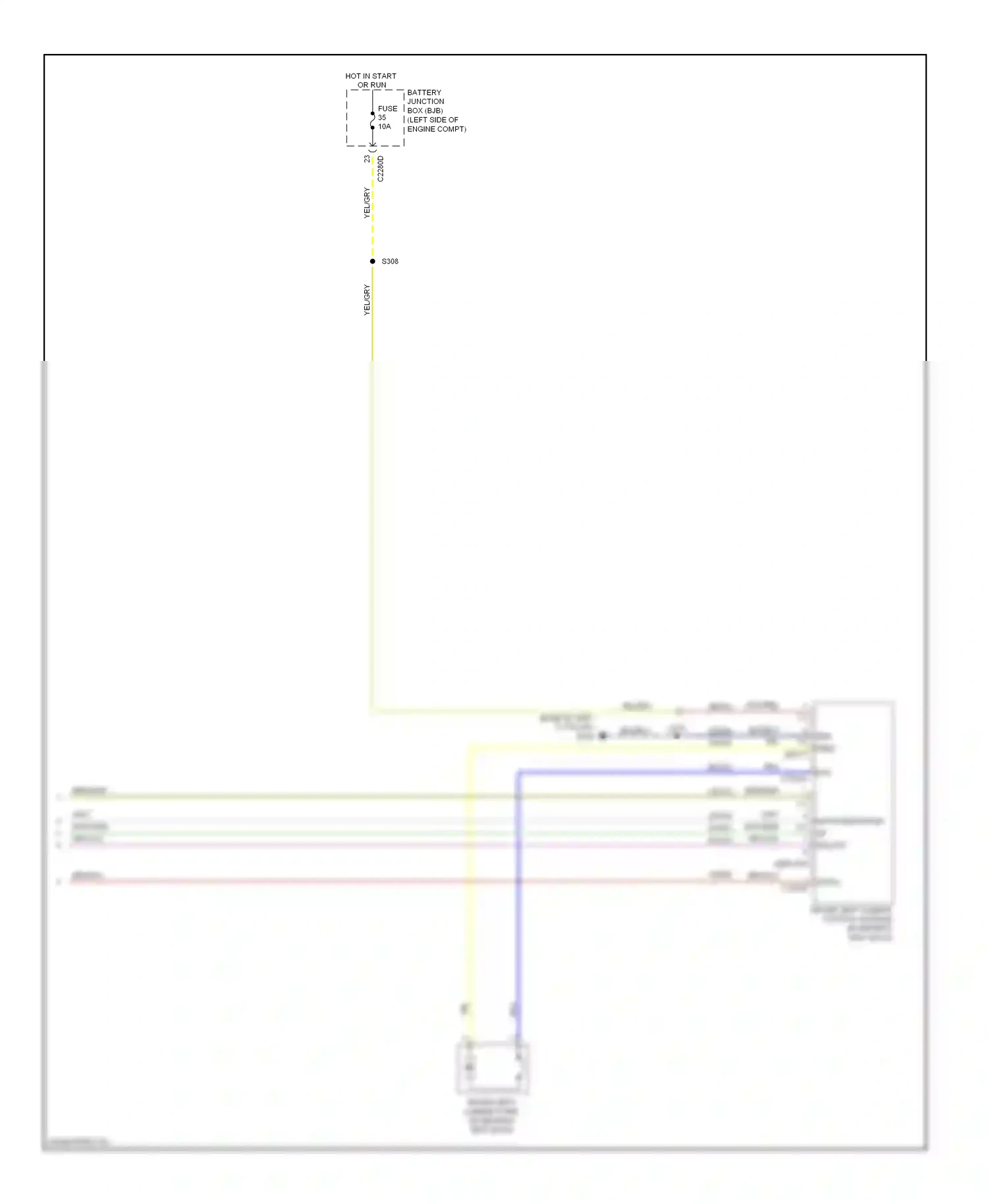 Wiring diagram gnd feed for Ford Taurus VI (2009-2012) (2 of 3)