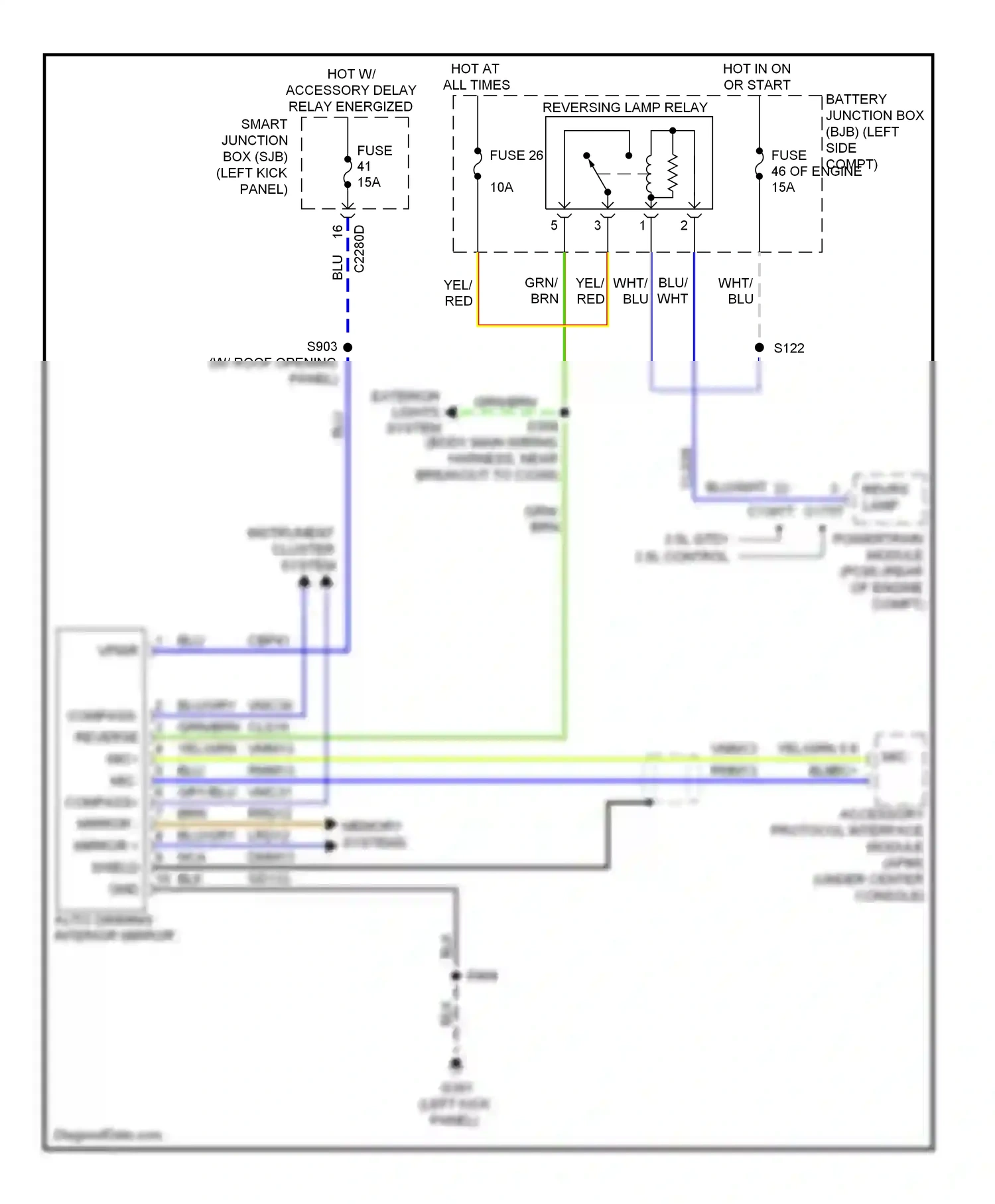 Wiring diagram grn for Ford Taurus VI (2009-2012) (53 of 72)