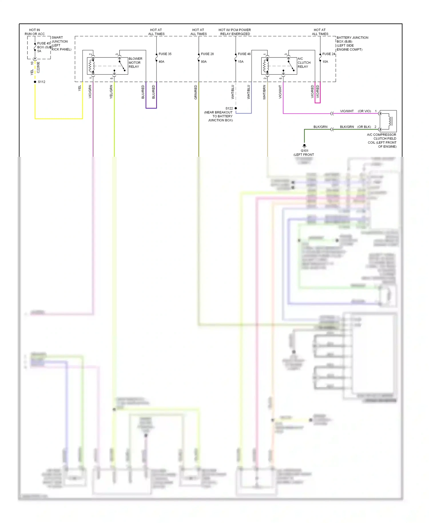 Wiring diagram grn/org for Ford Taurus VI (2009-2012) (9 of 39)