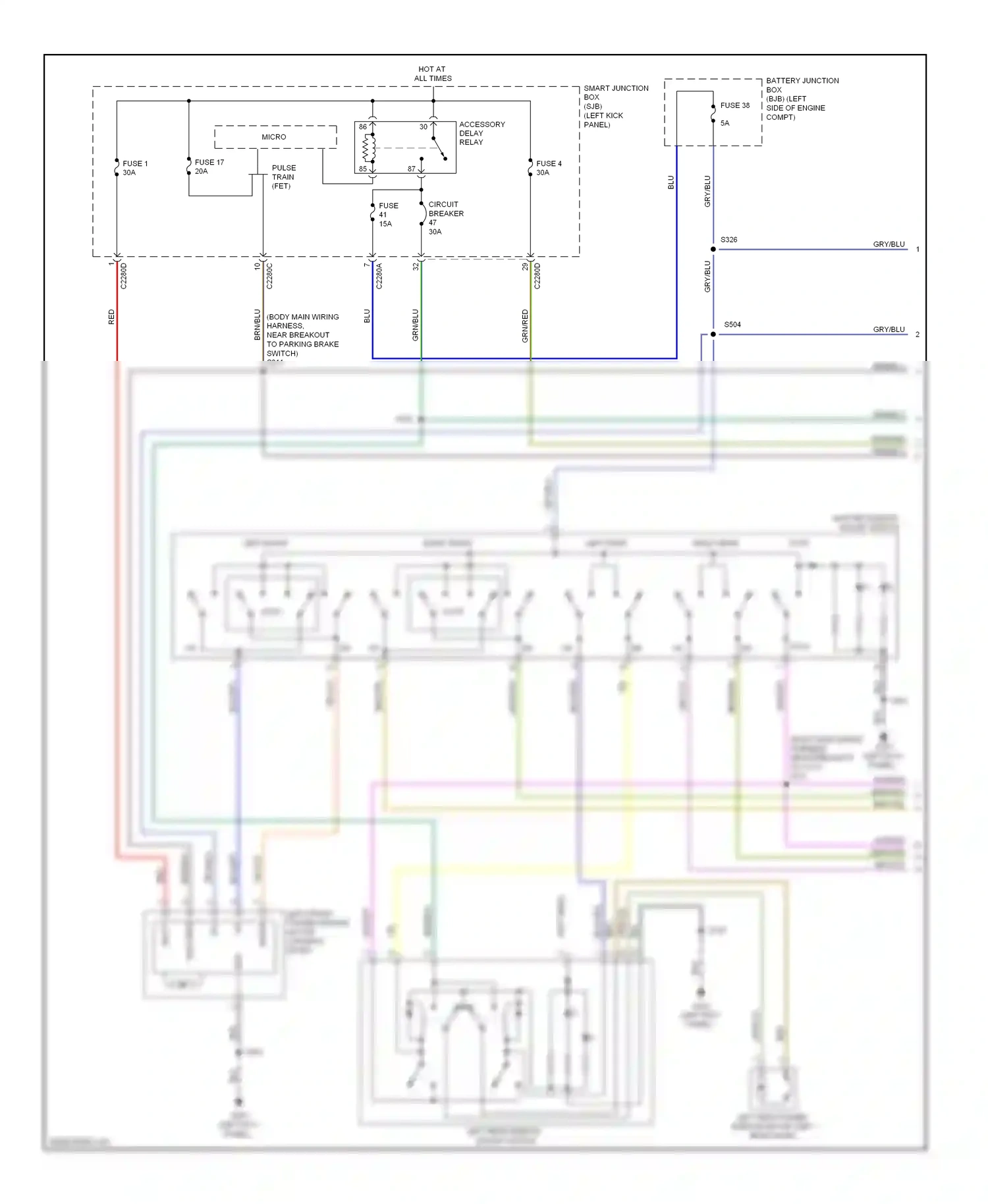 Wiring diagram micro - for Ford Taurus VI (2009-2012) (16 of 20)