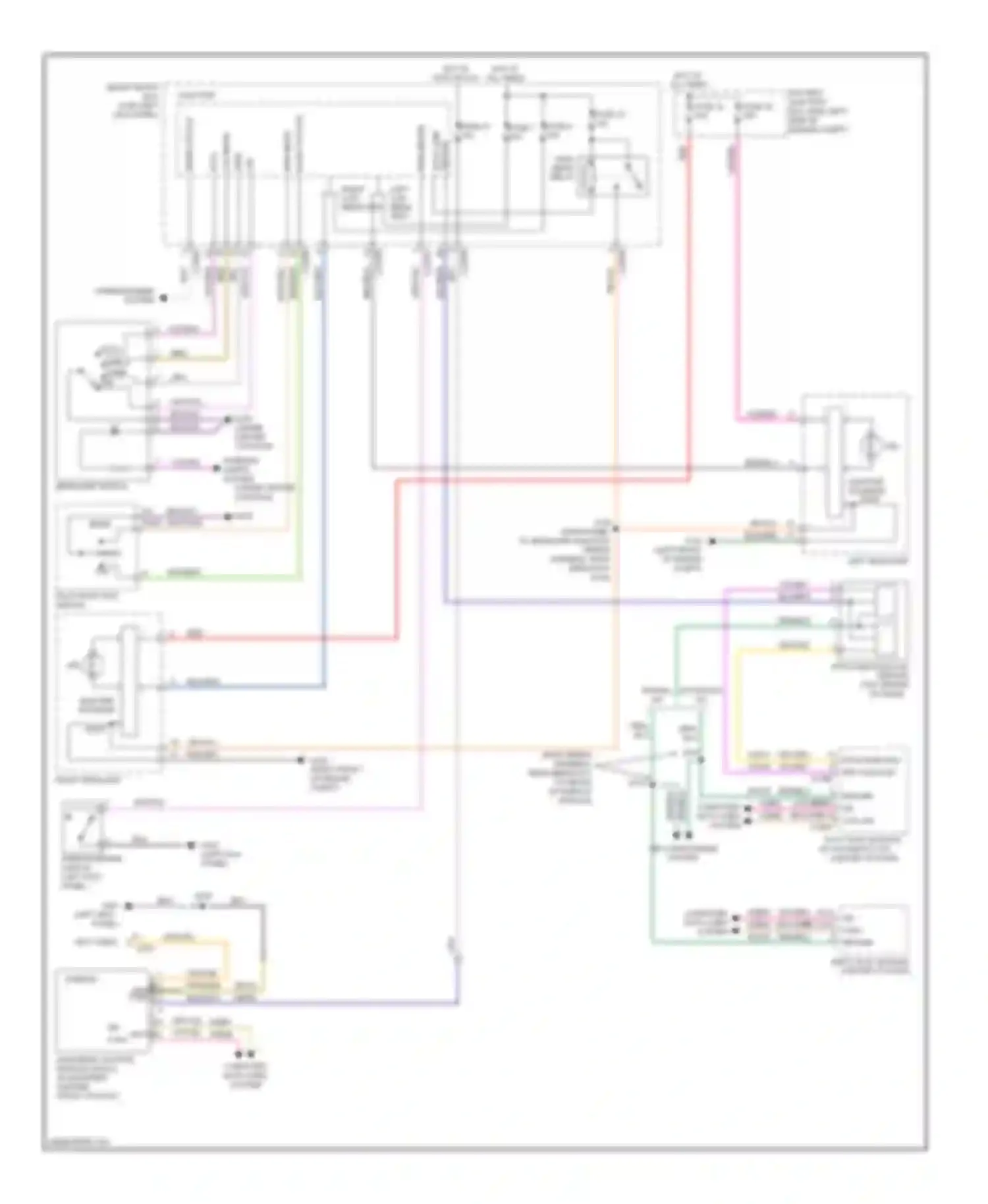 Wiring diagram multi- function switch for Ford Taurus VI (2009-2012) (3 of 4)