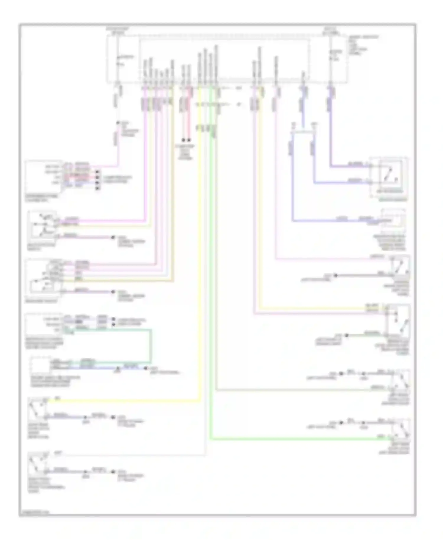 Wiring diagram multi- function switch for Ford Taurus VI (2009-2012) (1 of 4)