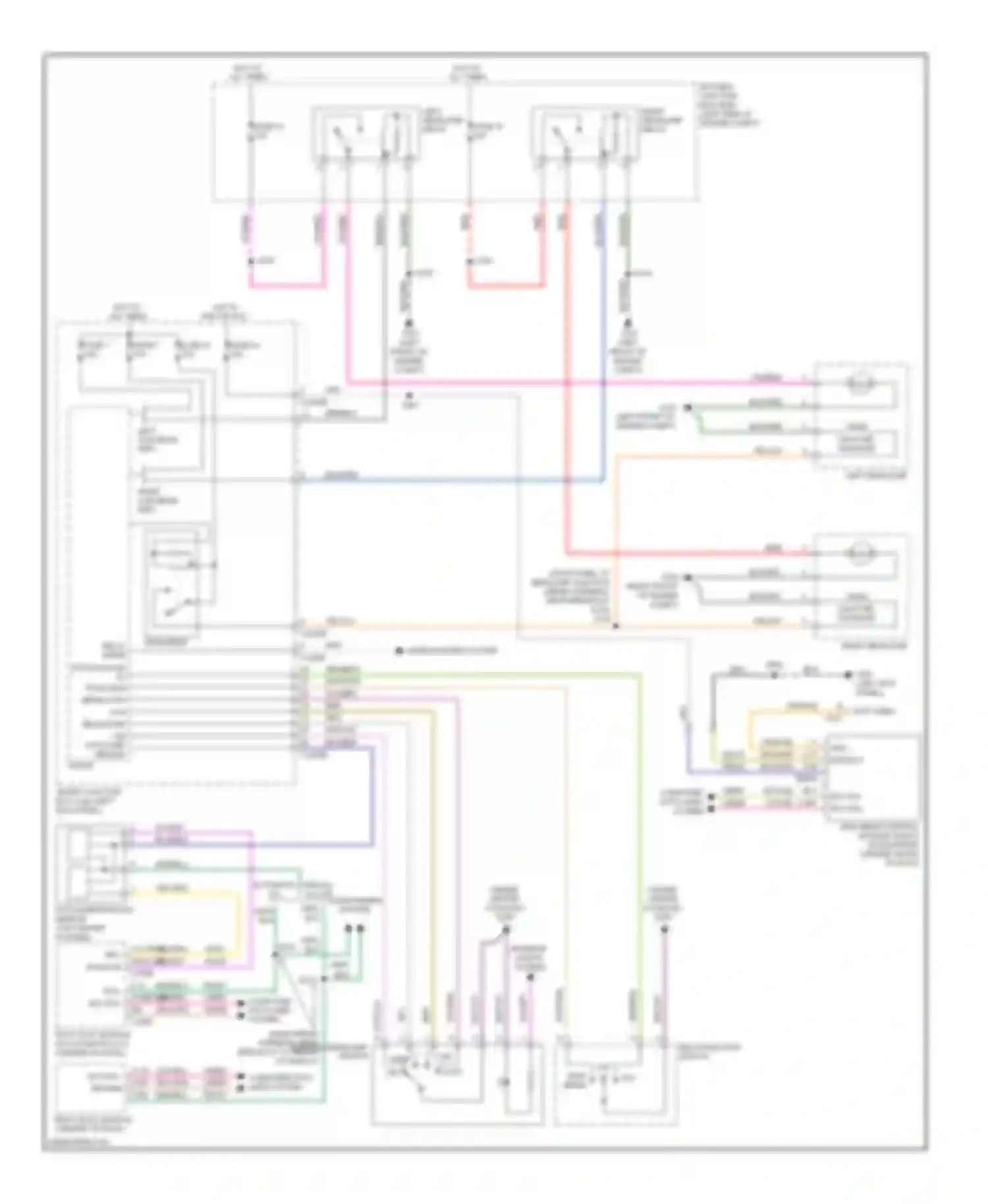 Wiring diagram multi- function switch for Ford Taurus VI (2009-2012) (4 of 4)