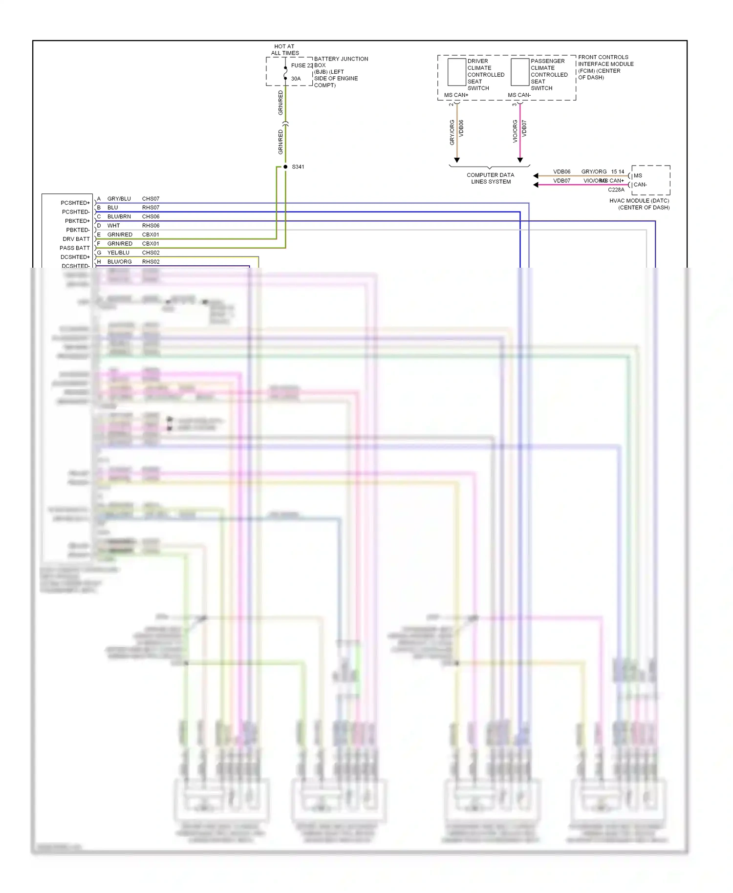 Wiring diagram nca for Ford Taurus VI (2009-2012) (32 of 46)