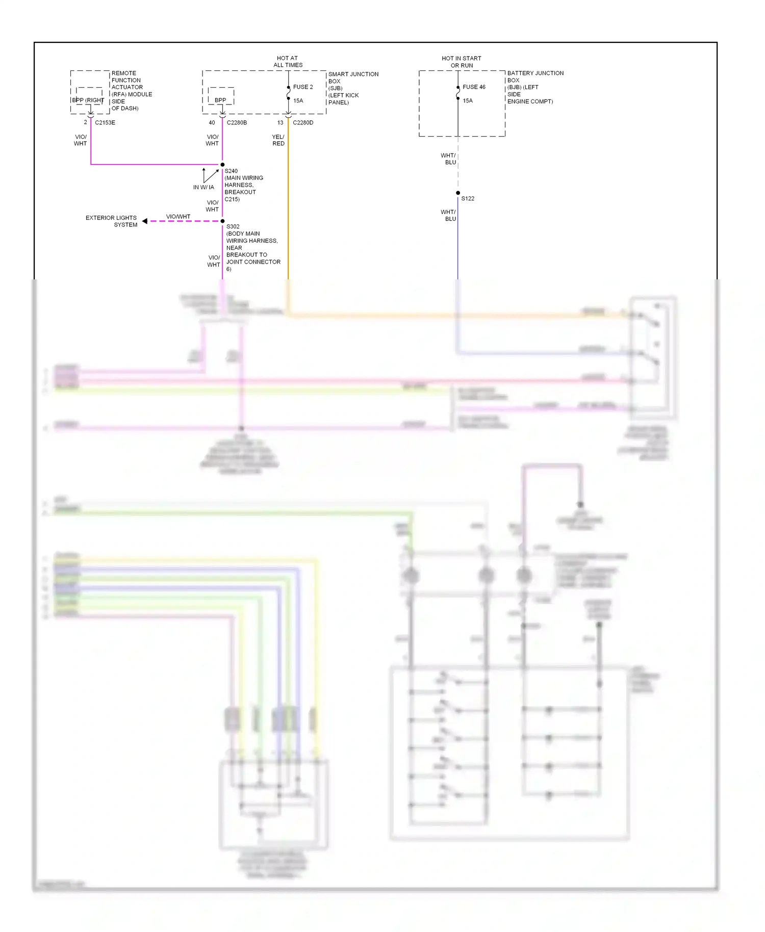 Wiring diagram red for Ford Taurus VI (2009-2012) (2 of 53)