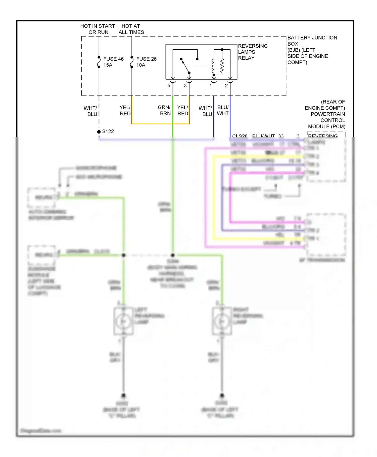 Wiring diagram red for Ford Taurus VI (2009-2012) (11 of 53)