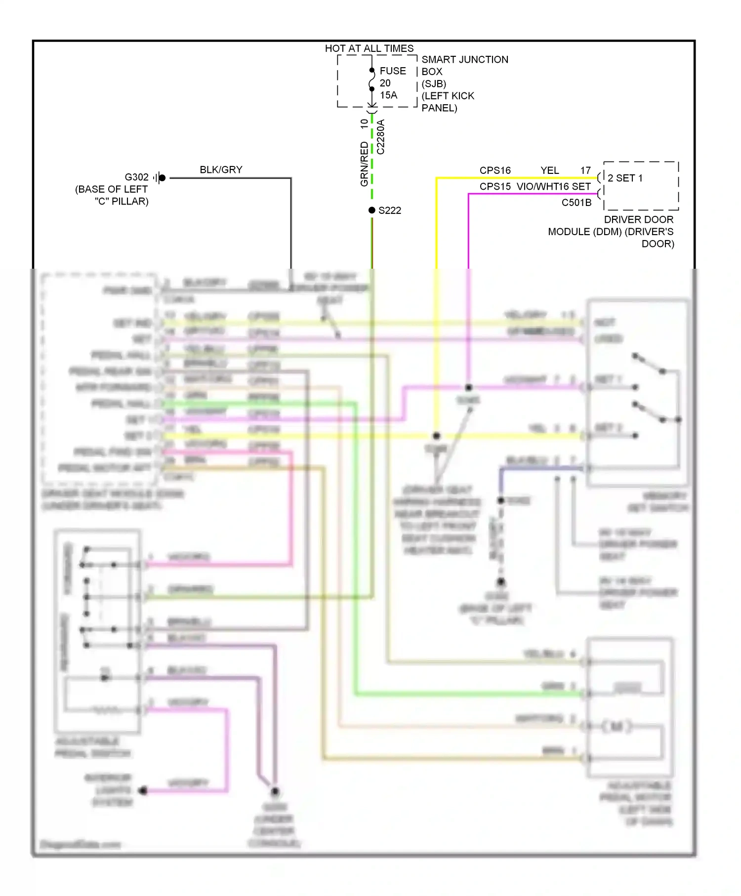 Wiring diagram set 1 for Ford Taurus VI (2009-2012) (1 of 4)