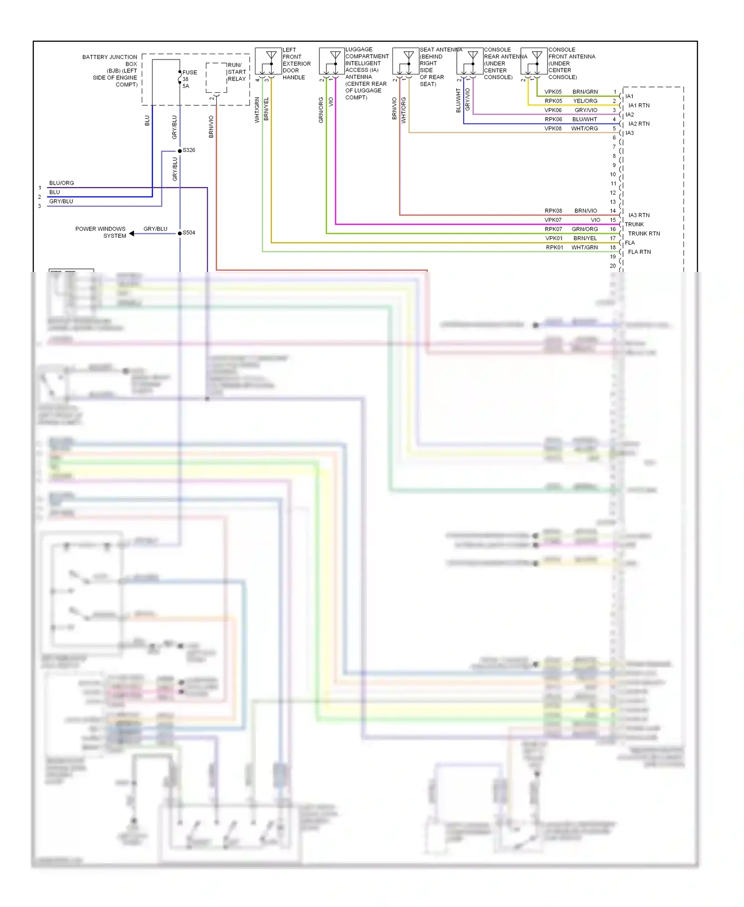 Wiring diagram solid state for Ford Taurus VI (2009-2012) (2 of 5)