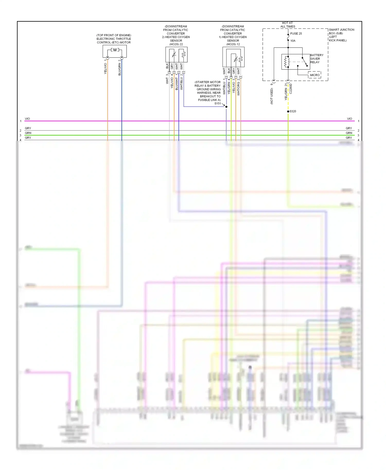 Ford Taurus VI (2009-2012) tcc wiring diagram  (3 of 4)