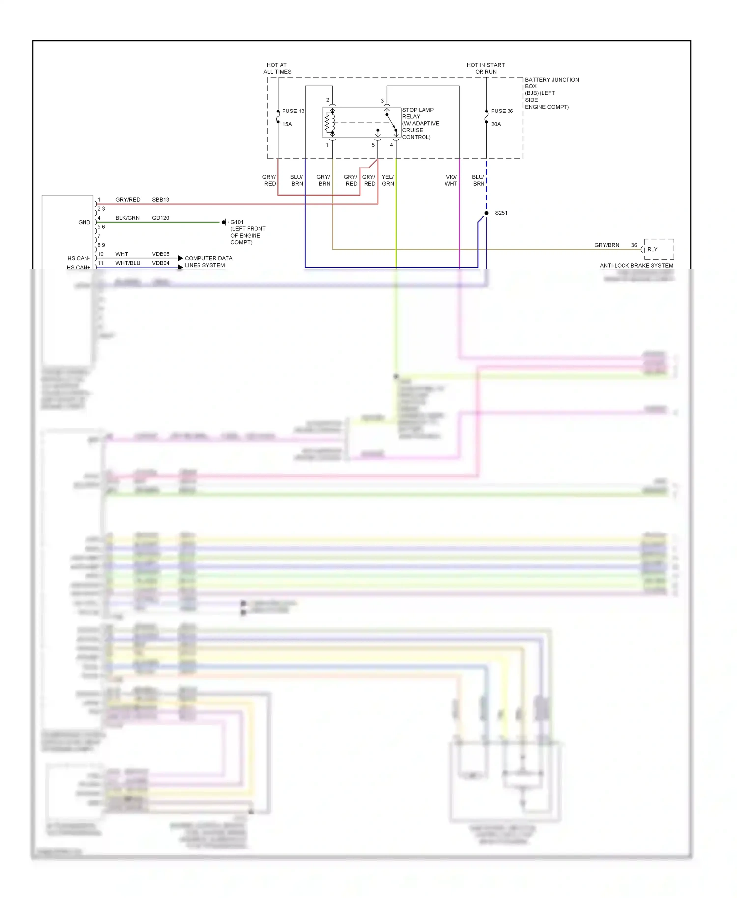 Wiring diagram vio for Ford Taurus VI (2009-2012) (1 of 58)