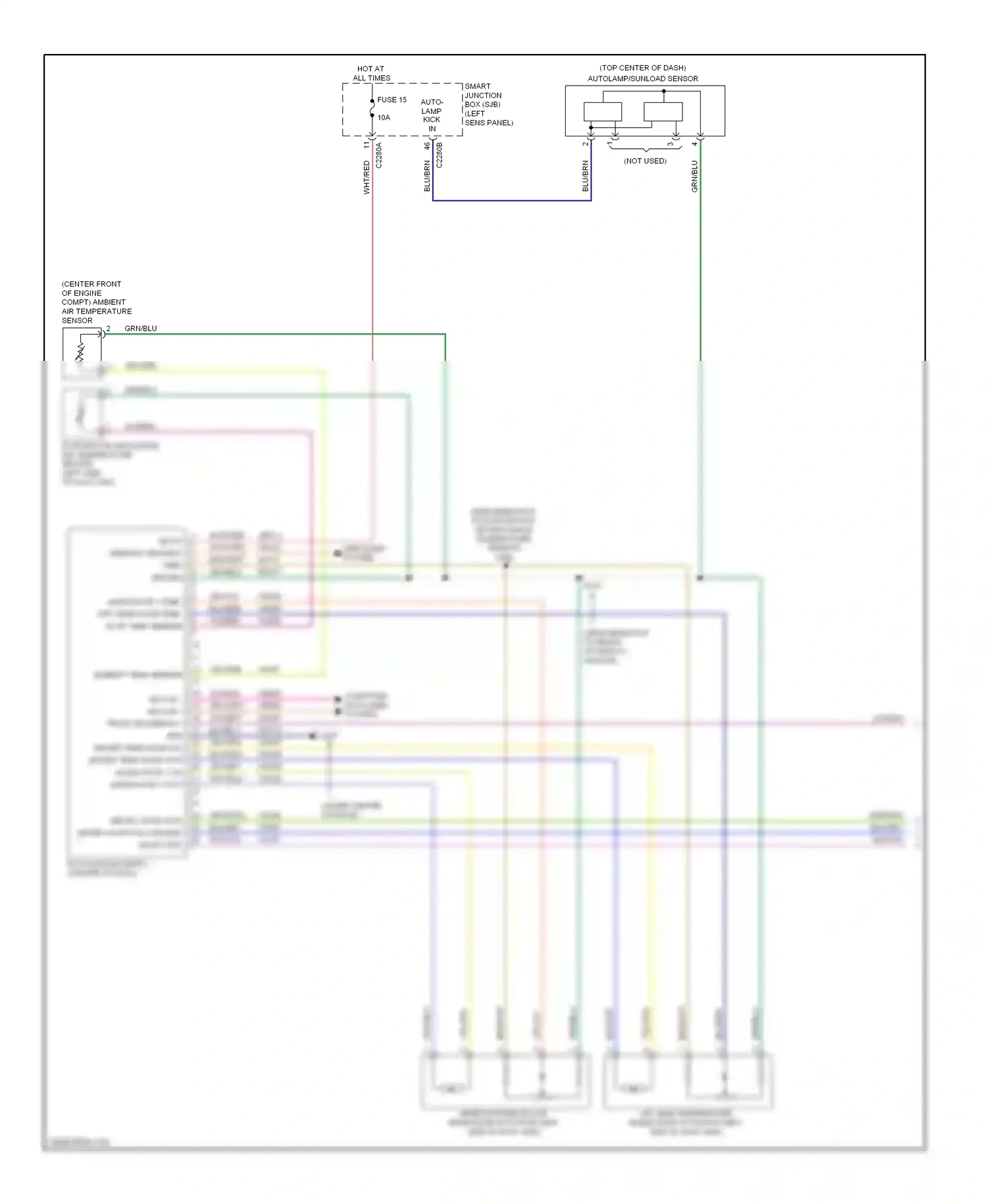 Wiring diagram vio/org for Ford Taurus VI (2009-2012) (9 of 67)