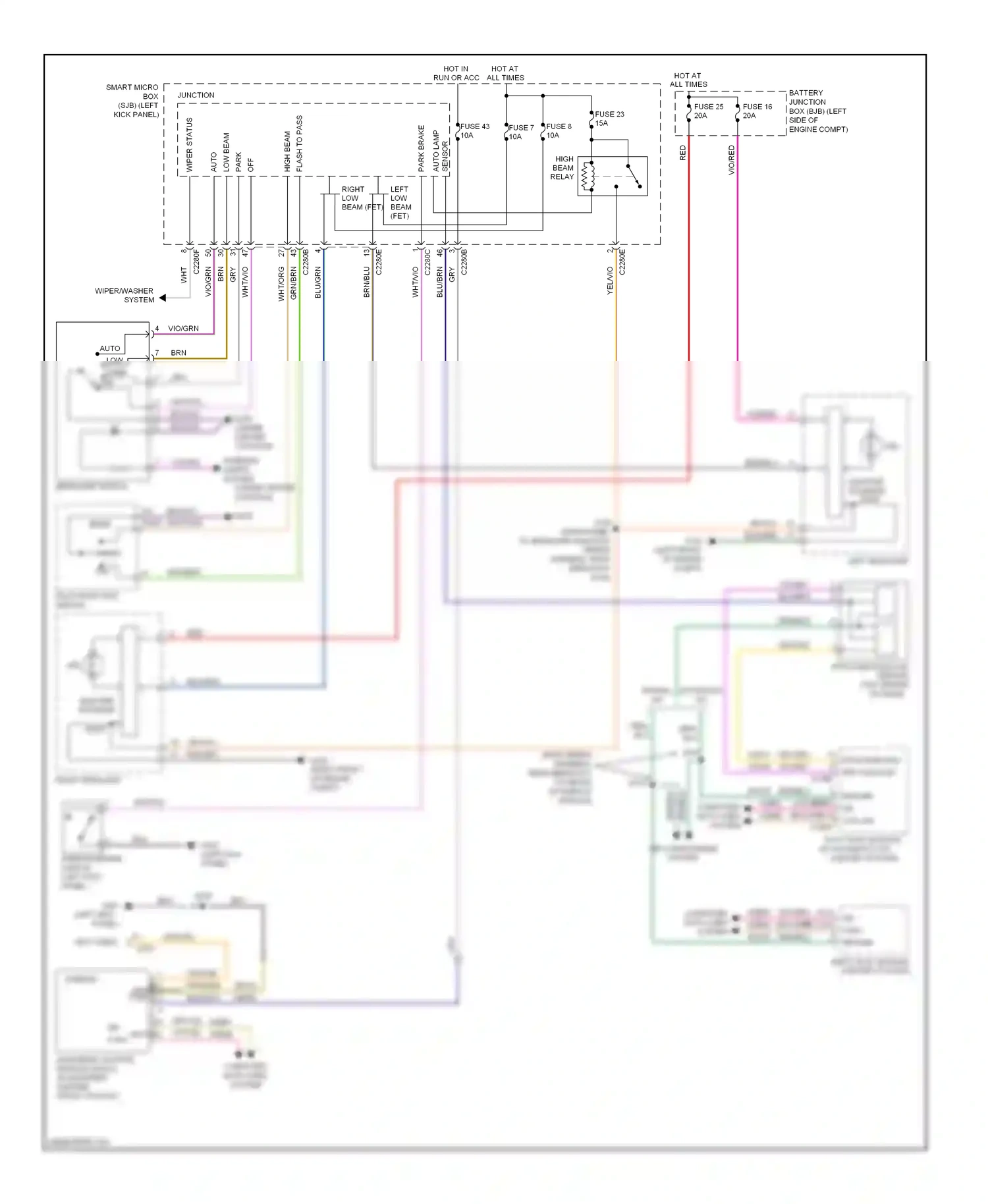 Wiring diagram wht for Ford Taurus VI (2009-2012) (36 of 80)