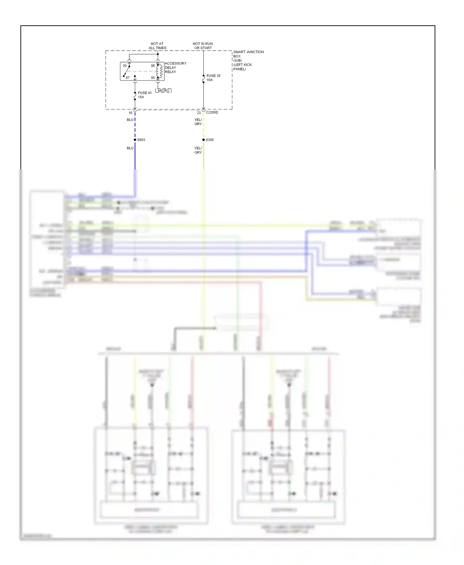 Wiring diagram wht/grn for Ford Taurus VI (2009-2012) (22 of 31)