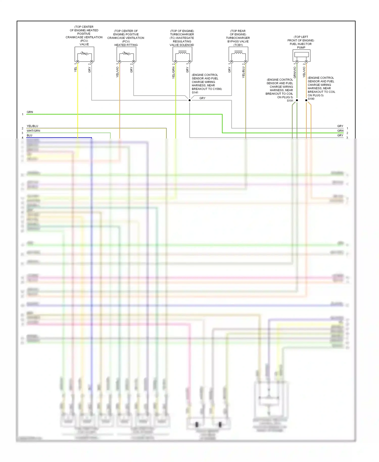 Wiring diagram wht/grn for Ford Taurus VI (2009-2012) (10 of 31)