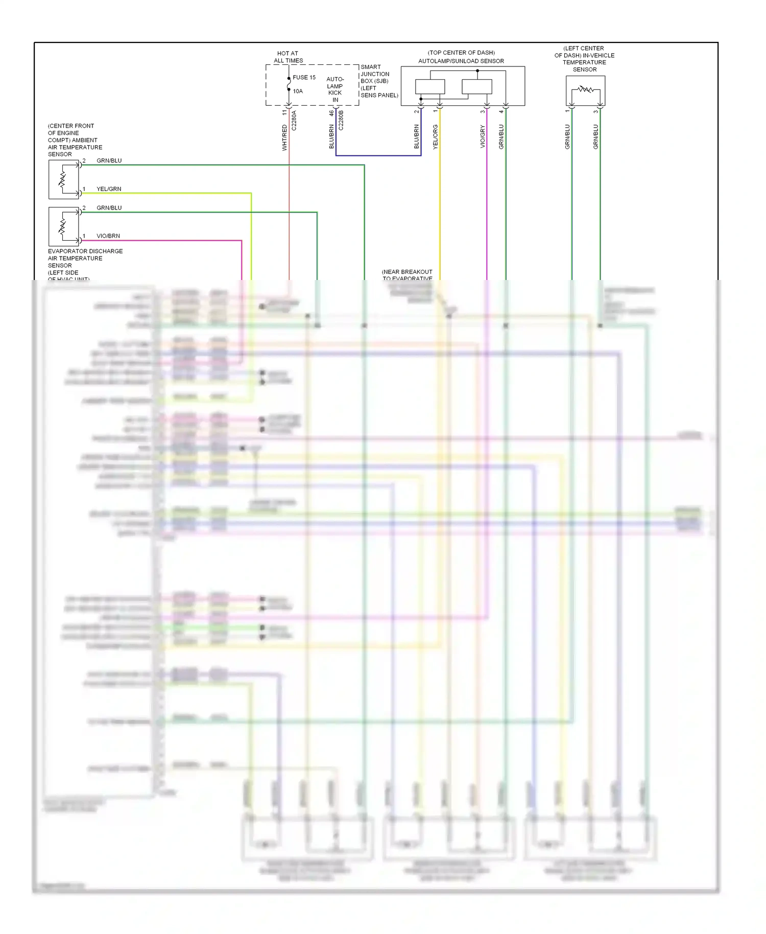 Wiring diagram wht/red for Ford Taurus VI (2009-2012) (1 of 19)