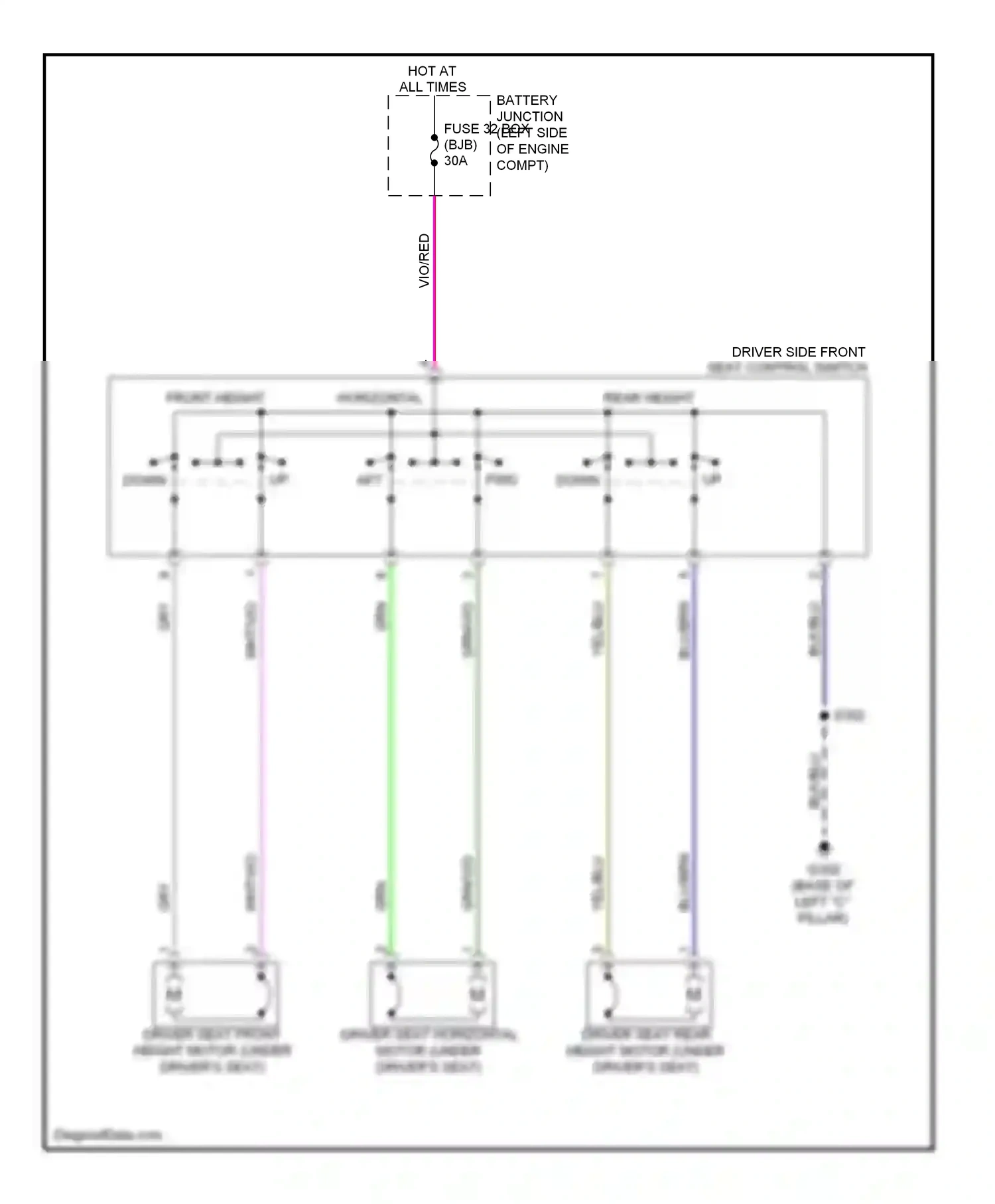Wiring diagram wht/vio for Ford Taurus VI (2009-2012) (38 of 51)