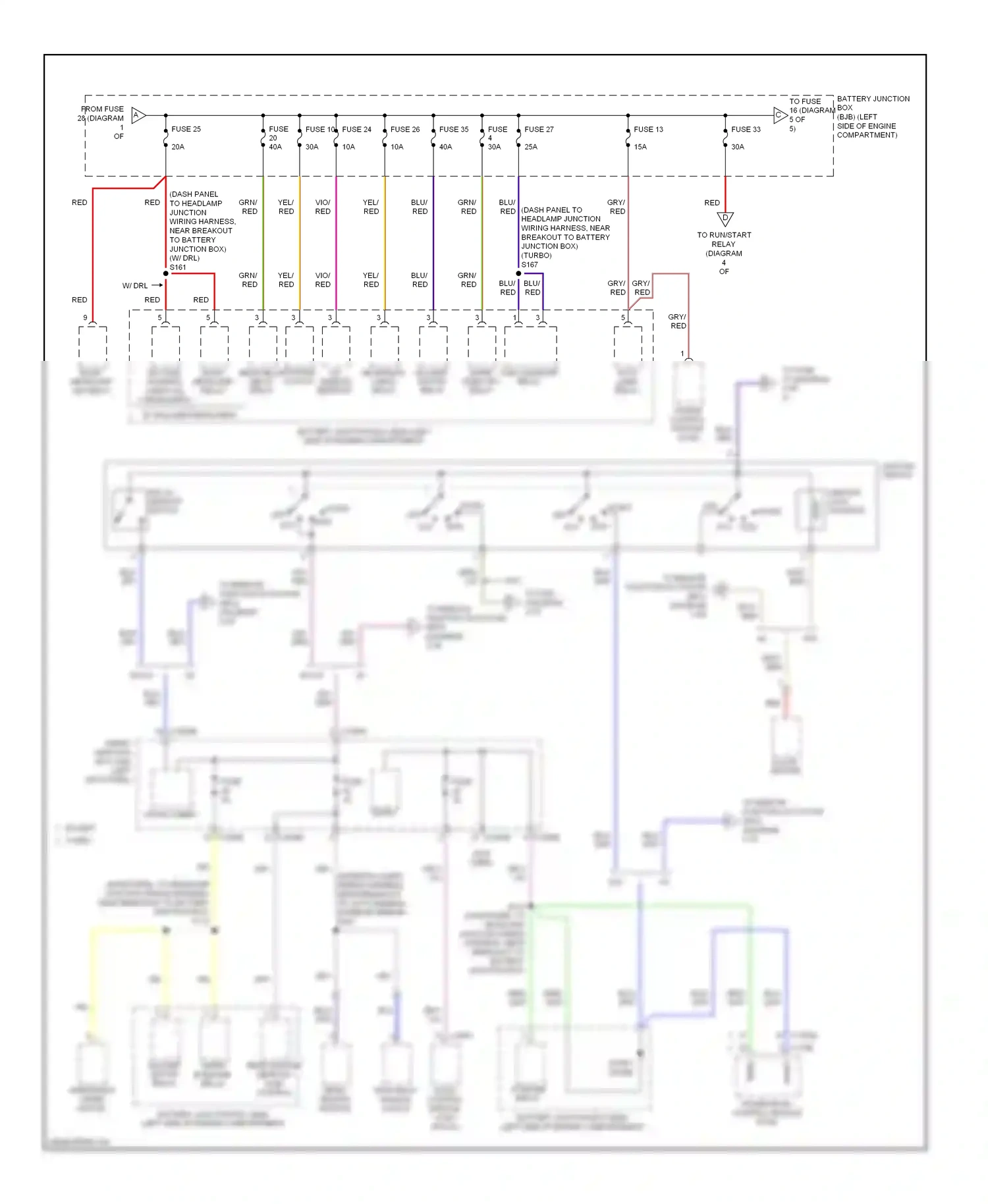 Wiring diagram yel for Ford Taurus VI (2009-2012) (44 of 72)