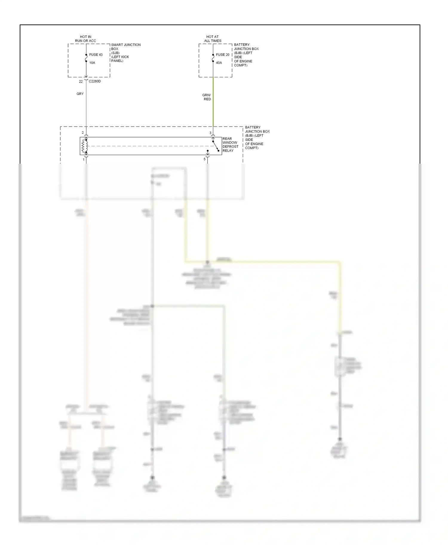 Wiring diagram yel for Ford Taurus VI (2009-2012) (14 of 72)