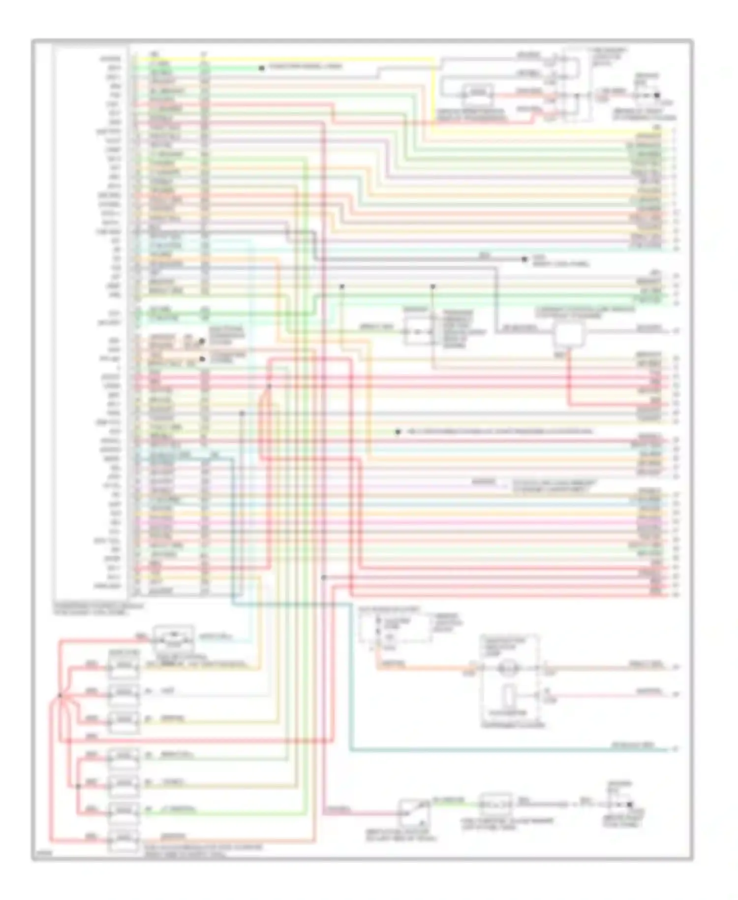Thunderbird Ford X (1988-1997): Wiring diagram engine performance 3.8l scs (1 of 5)
