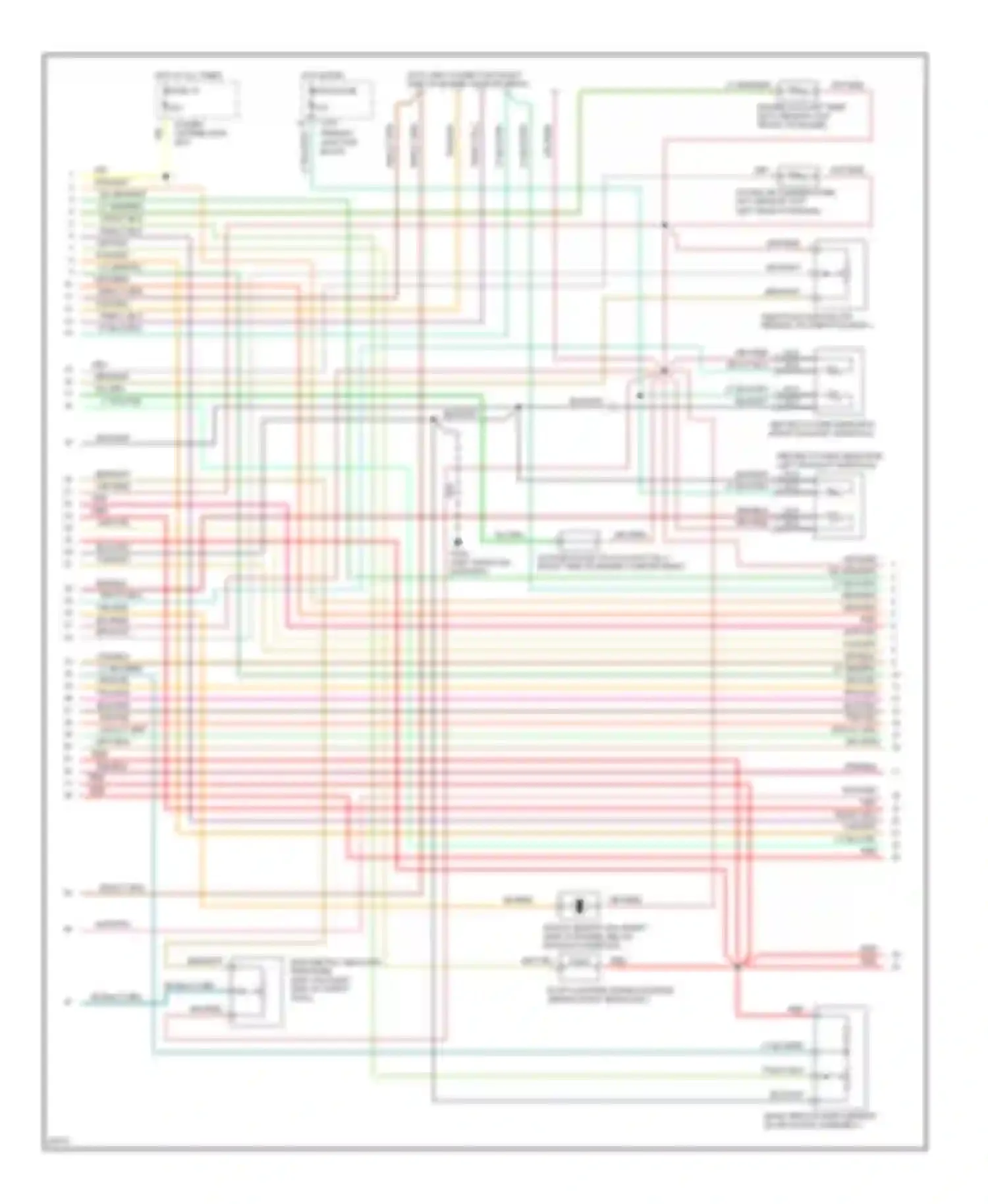 Thunderbird Ford X (1988-1997): Wiring diagram engine performance 3.8l scs (2 of 5)