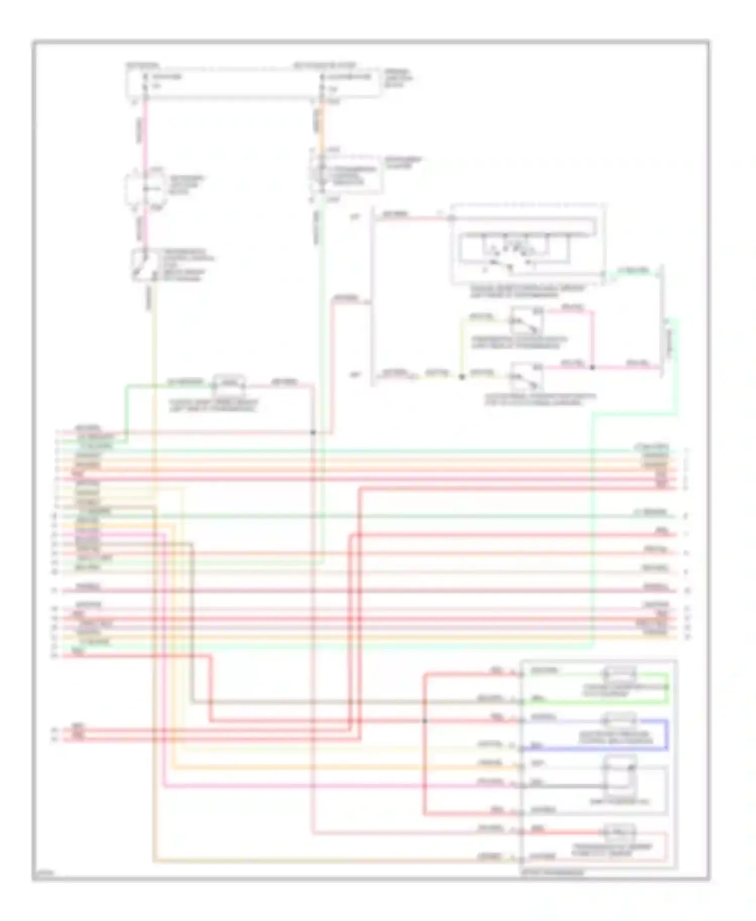 Thunderbird Ford X (1988-1997): Wiring diagram engine performance 3.8l scs (3 of 5)