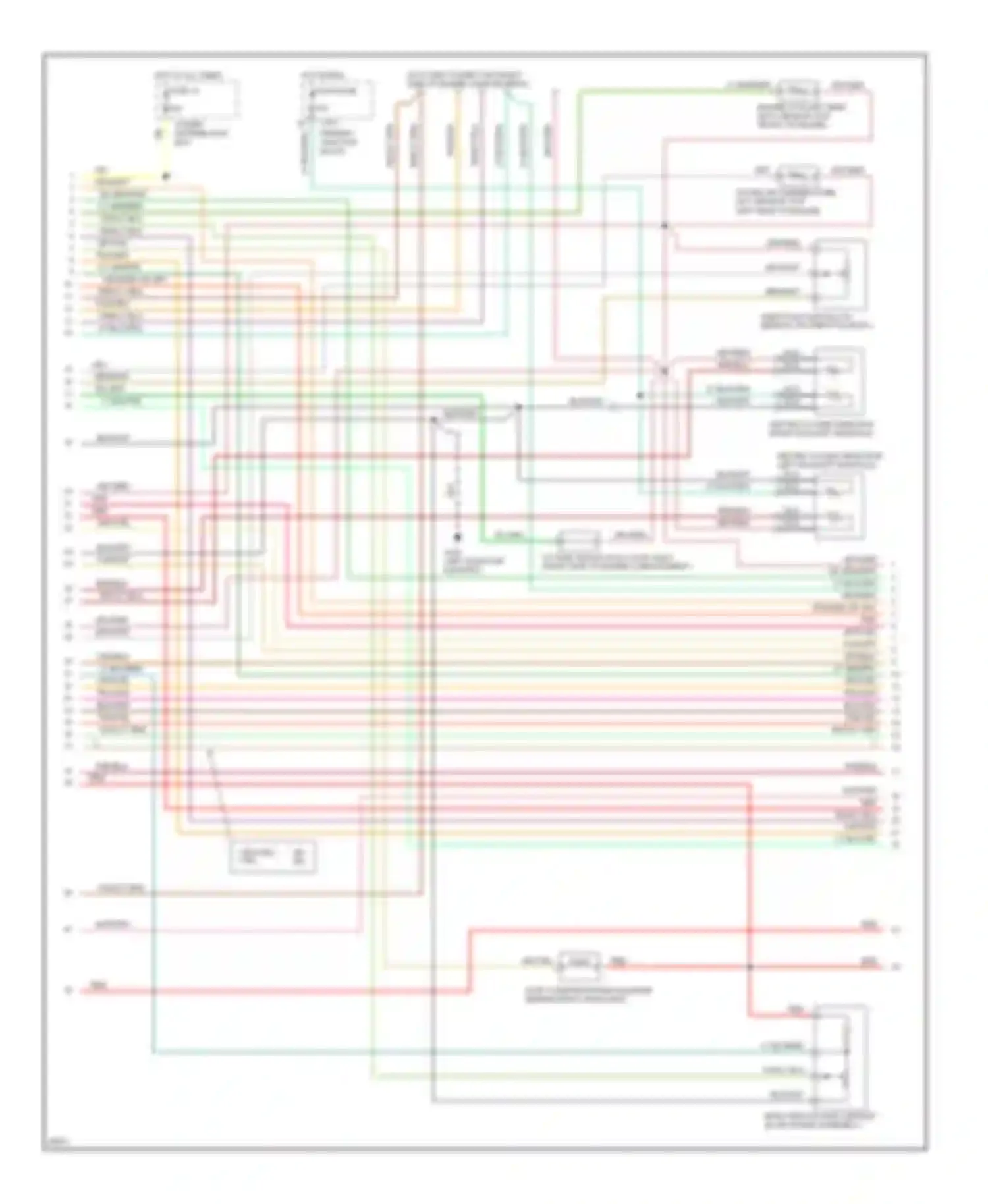 Thunderbird Ford X (1988-1997): Wiring diagram engine performance 3.8ls (2 of 5)