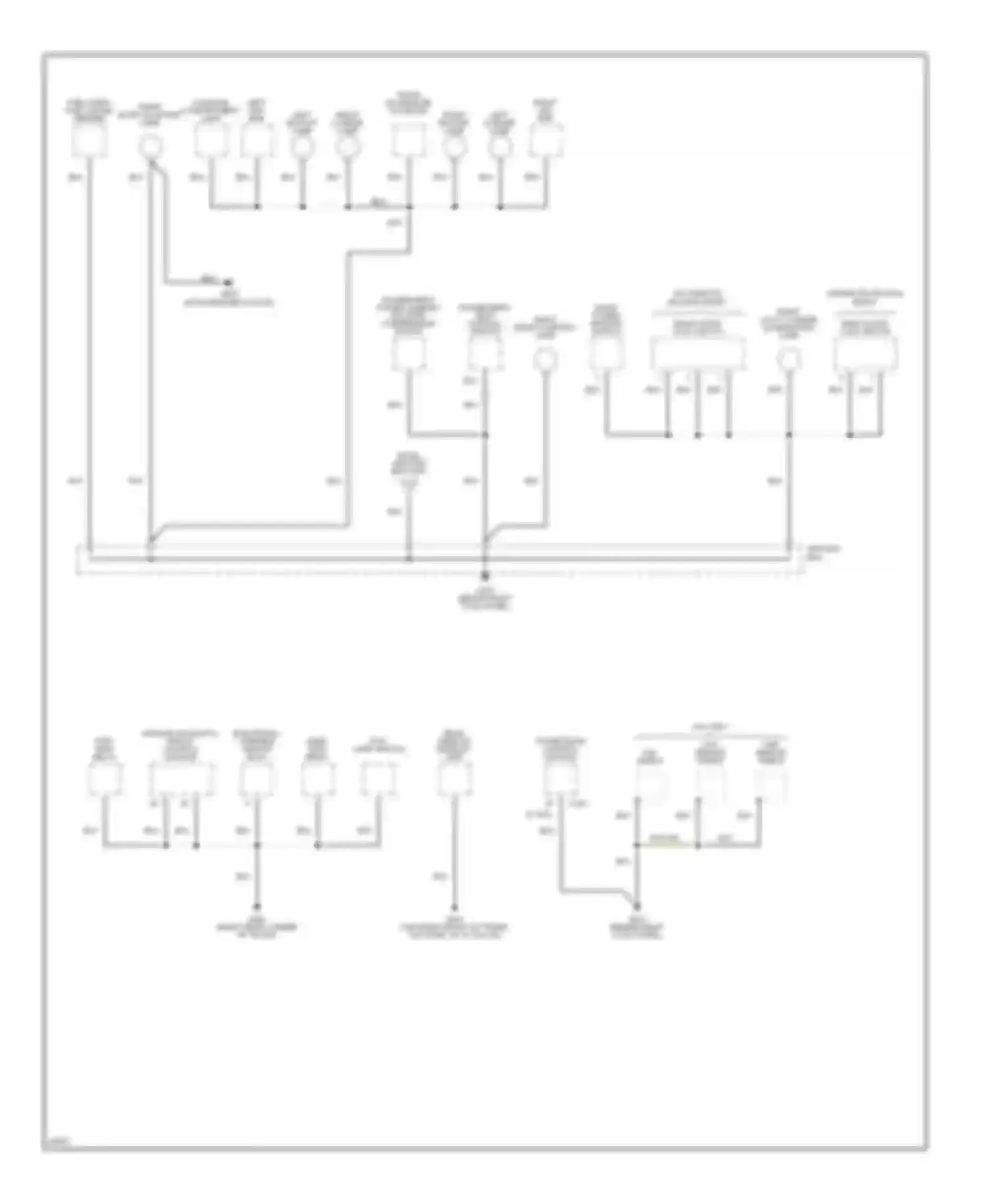Thunderbird Ford X (1988-1997): Ground distribution circuit (4 of 4)