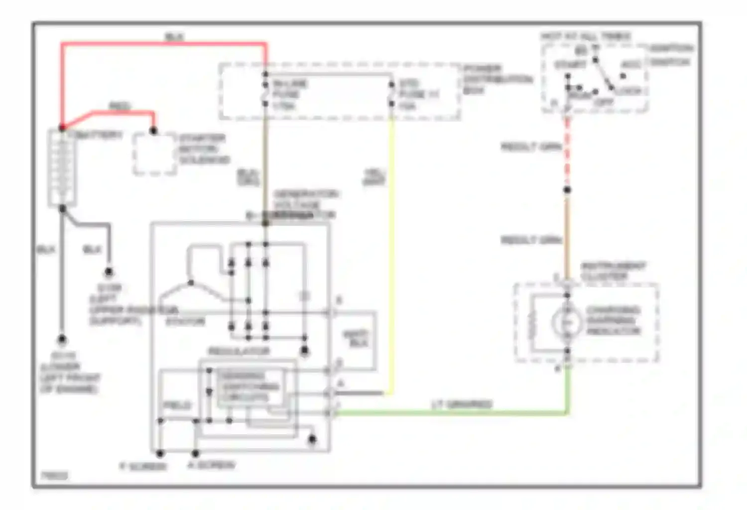 Thunderbird Ford X (1988-1997): 3.8l, charging circuit