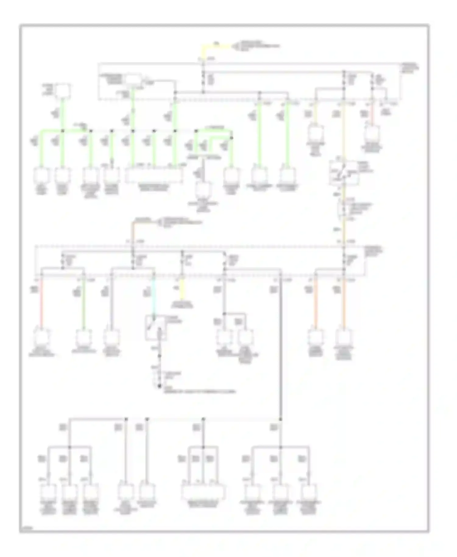 Wiring diagram multi- function switch for Ford Thunderbird X (1988-1997) (6 of 7)
