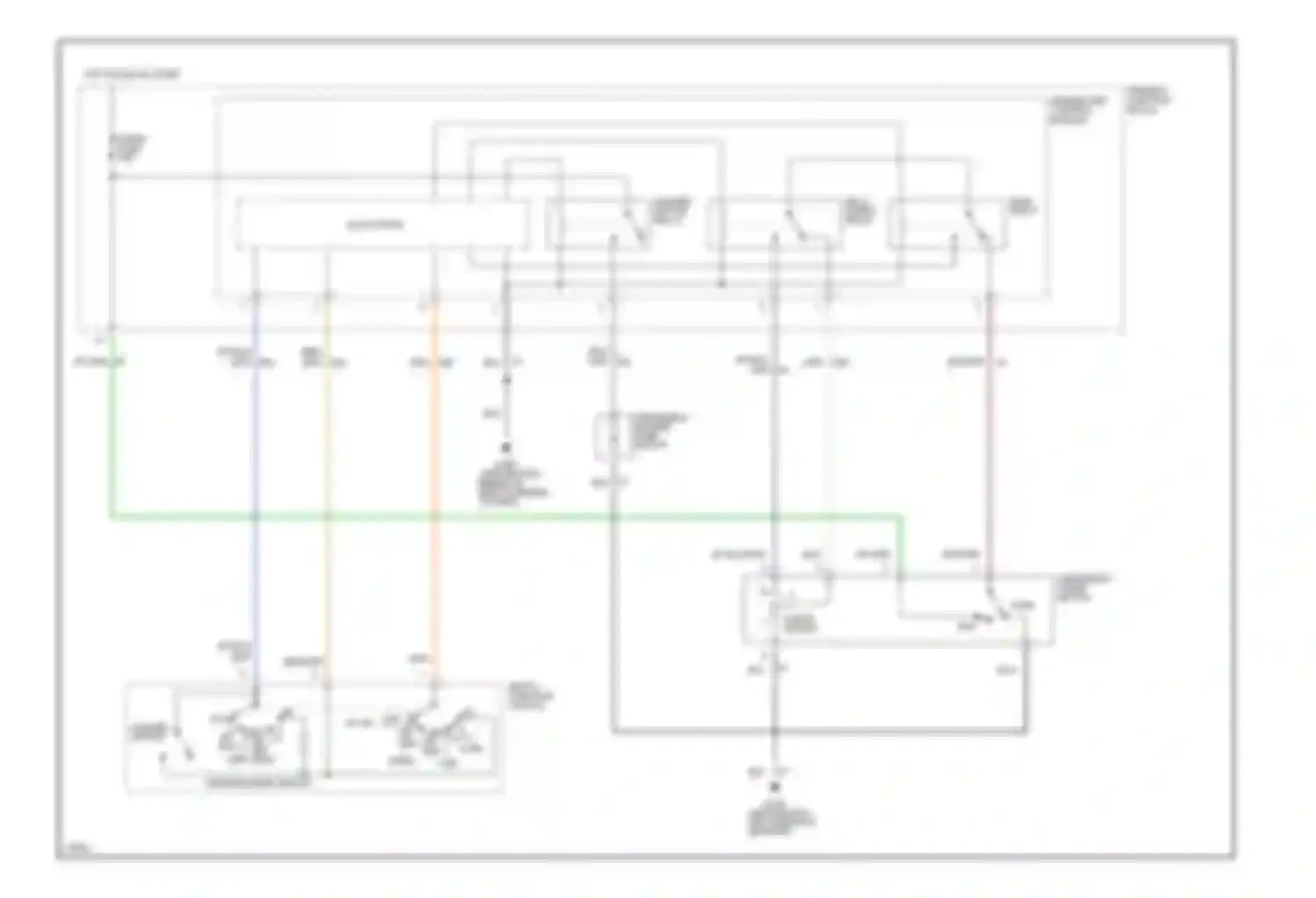 Wiring diagram multi- function switch for Ford Thunderbird X (1988-1997) (7 of 7)