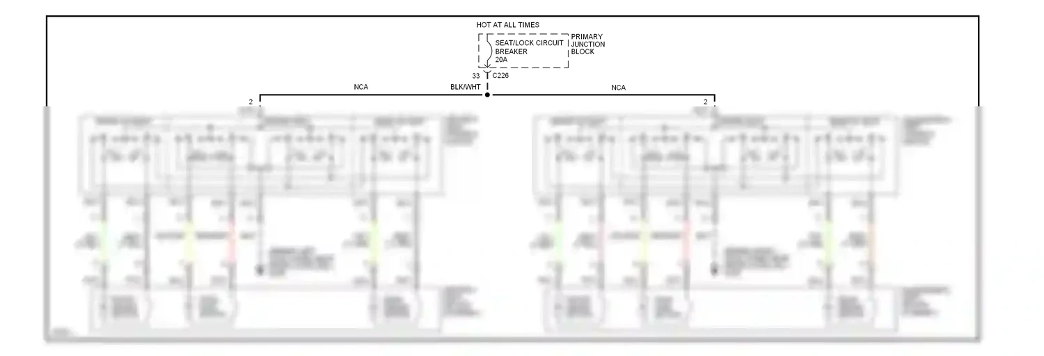 Wiring diagram nca for Ford Thunderbird X (1988-1997) (25 of 29)