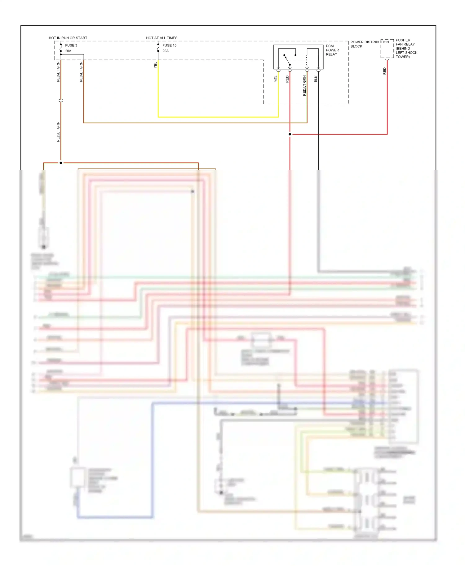 Wiring diagram red for Ford Thunderbird X (1988-1997) (25 of 53)