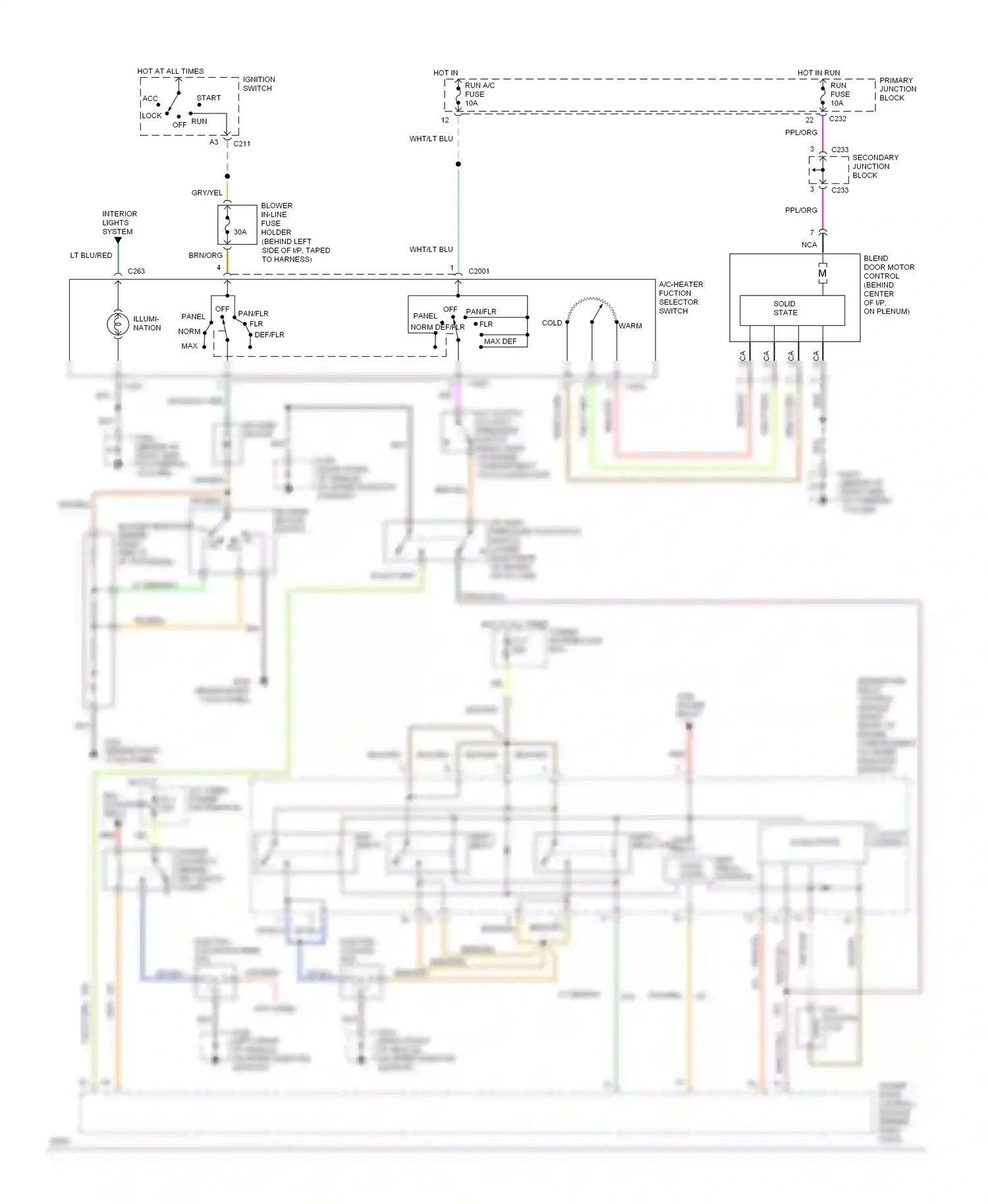 Wiring diagram solid state for Ford Thunderbird X (1988-1997) (6 of 22)