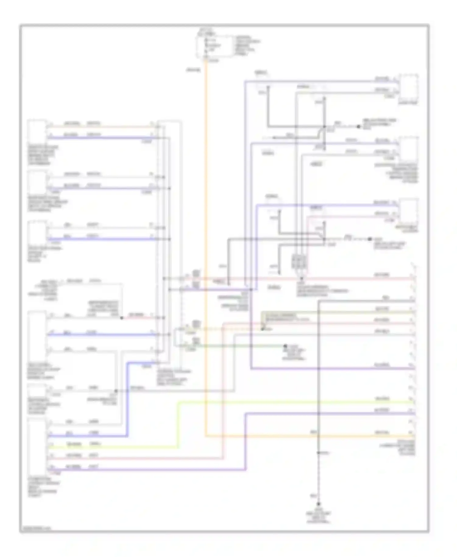 Thunderbird Ford XI (2000-2005): Computer data lines circuit