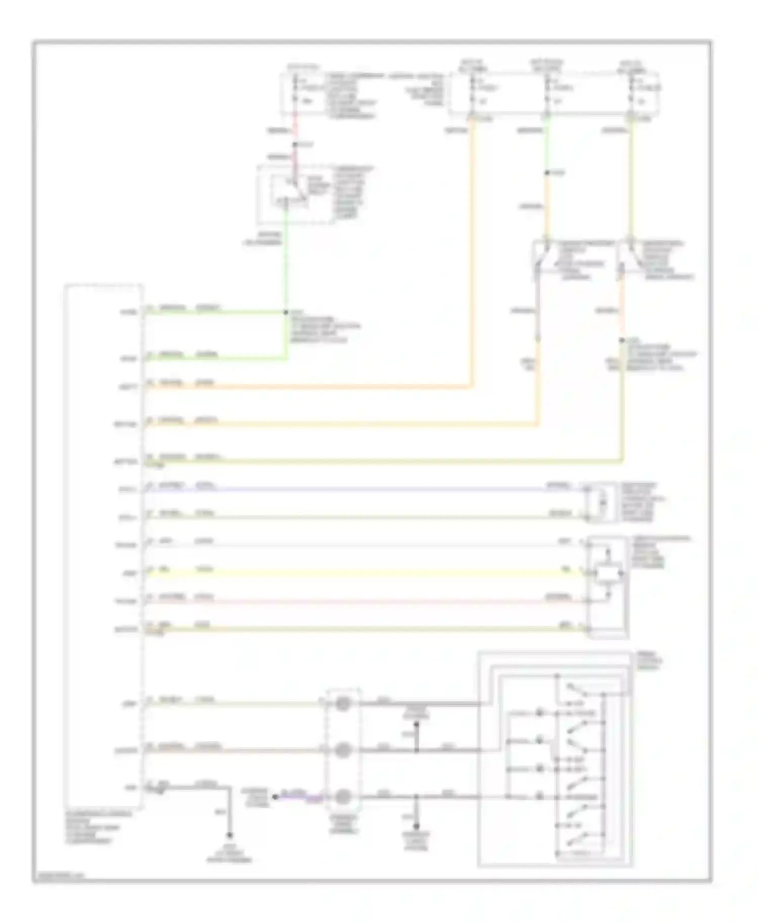 Thunderbird Ford XI (2000-2005): Cruise control circuit