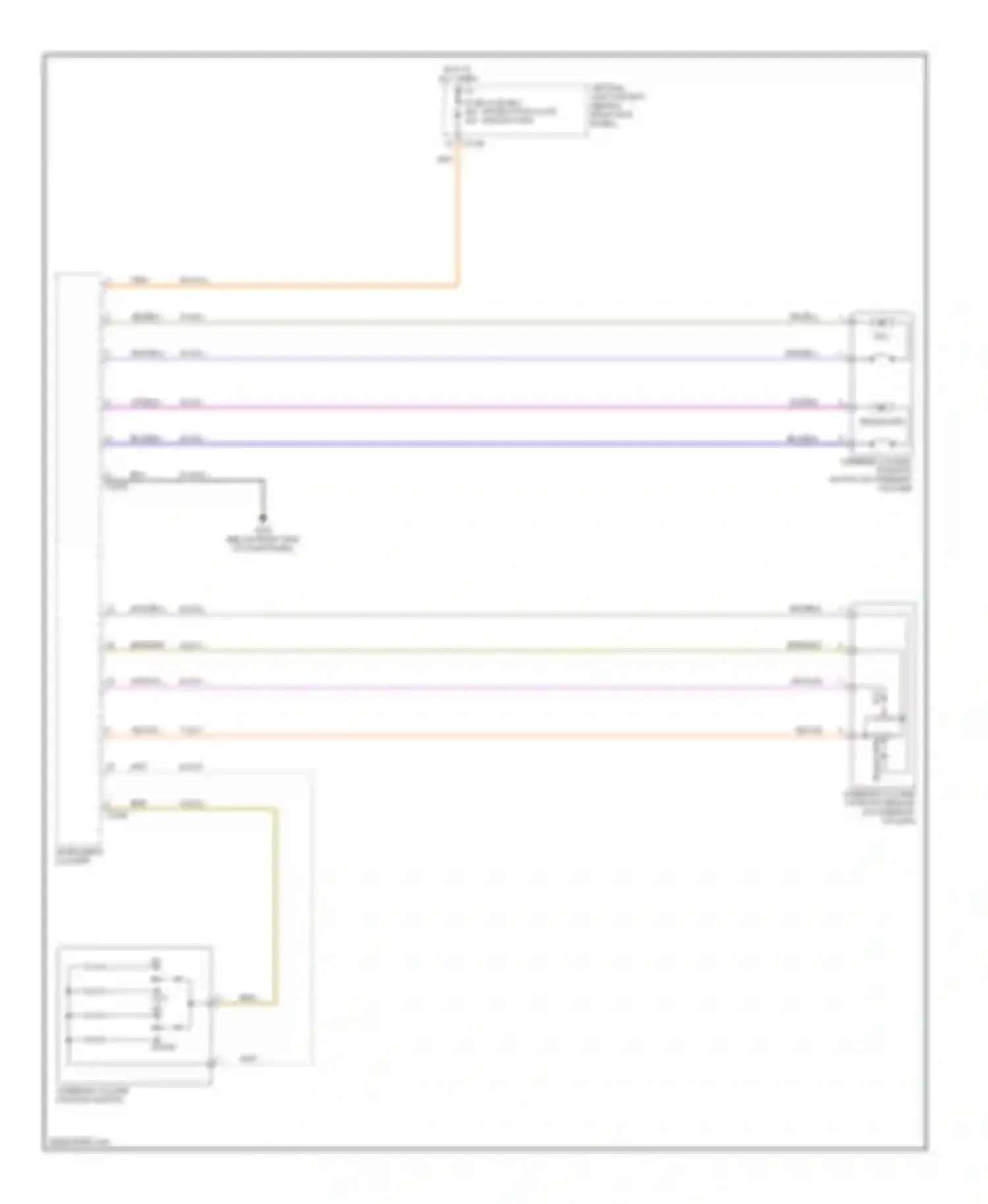 Thunderbird Ford XI (2000-2005): Power steering column circuit