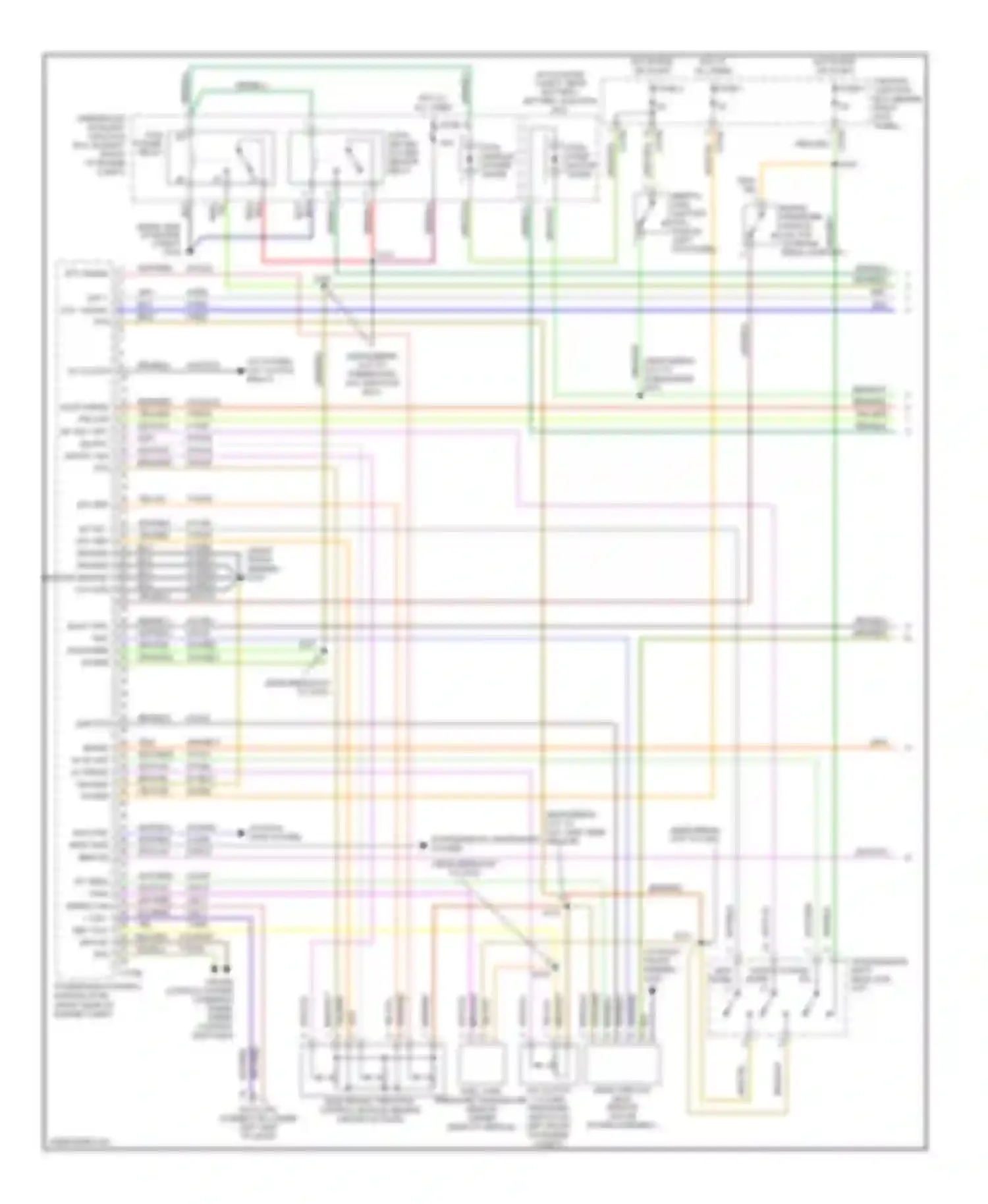 Thunderbird Ford XI (2000-2005): Wiring diagram engine performance 3.9l (1 of 4)