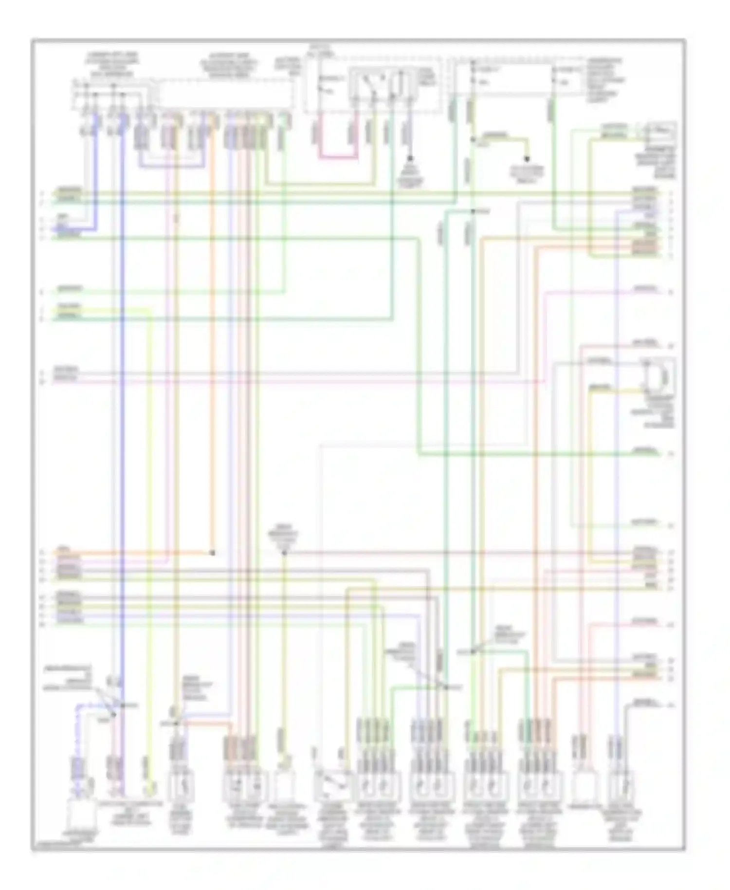Thunderbird Ford XI (2000-2005): Wiring diagram engine performance 3.9l (3 of 4)