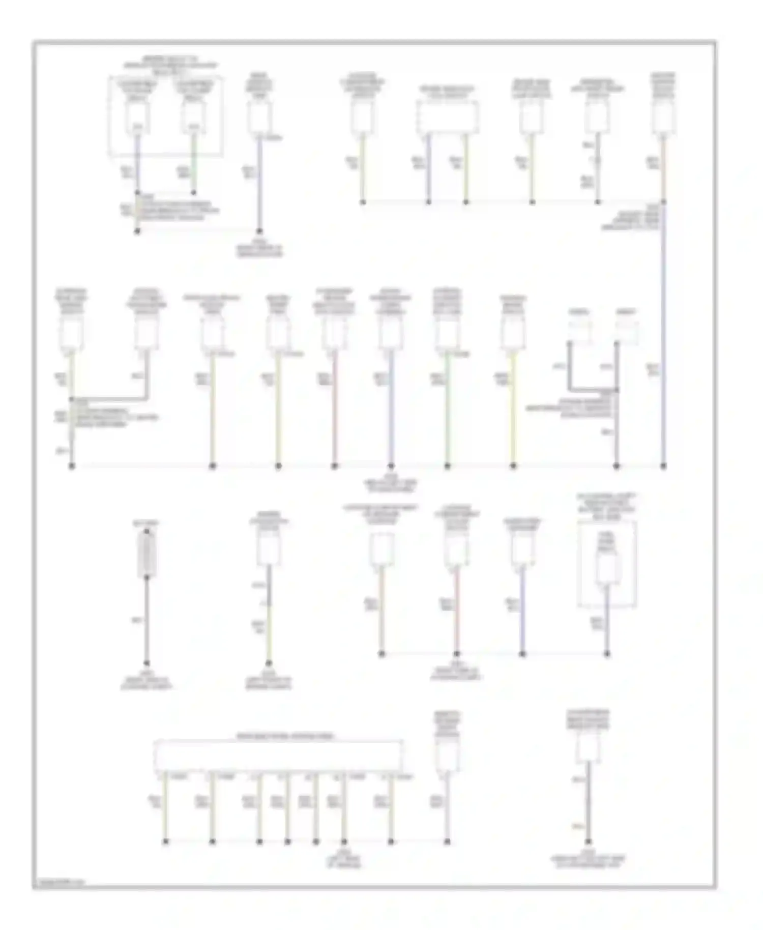 Thunderbird Ford XI (2000-2005): Ground distribution circuit (2 of 2)