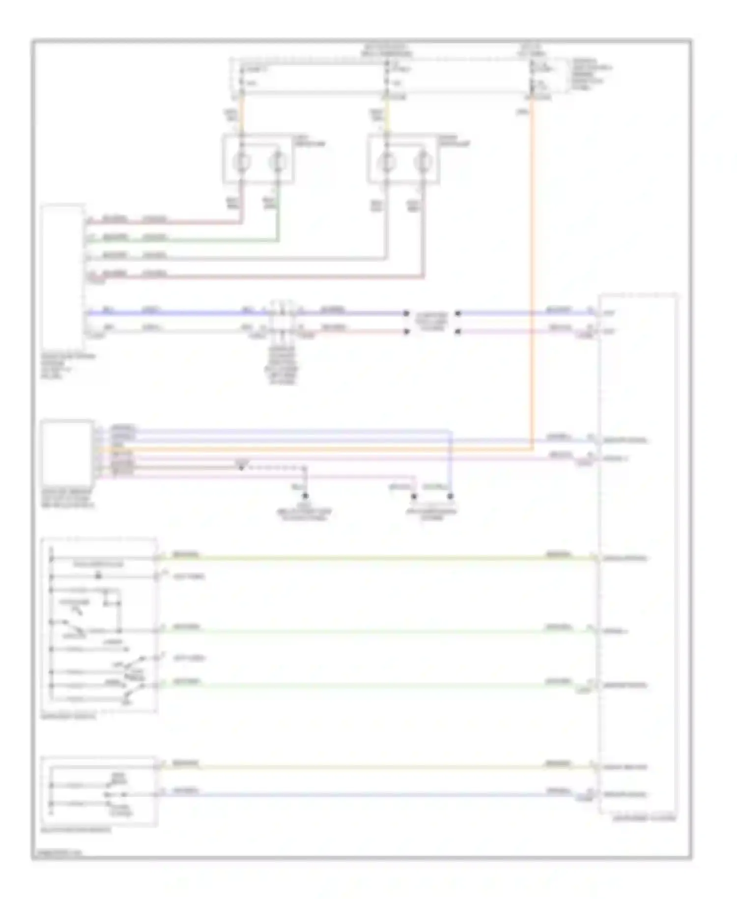 Thunderbird Ford XI (2000-2005): Headlights circuit