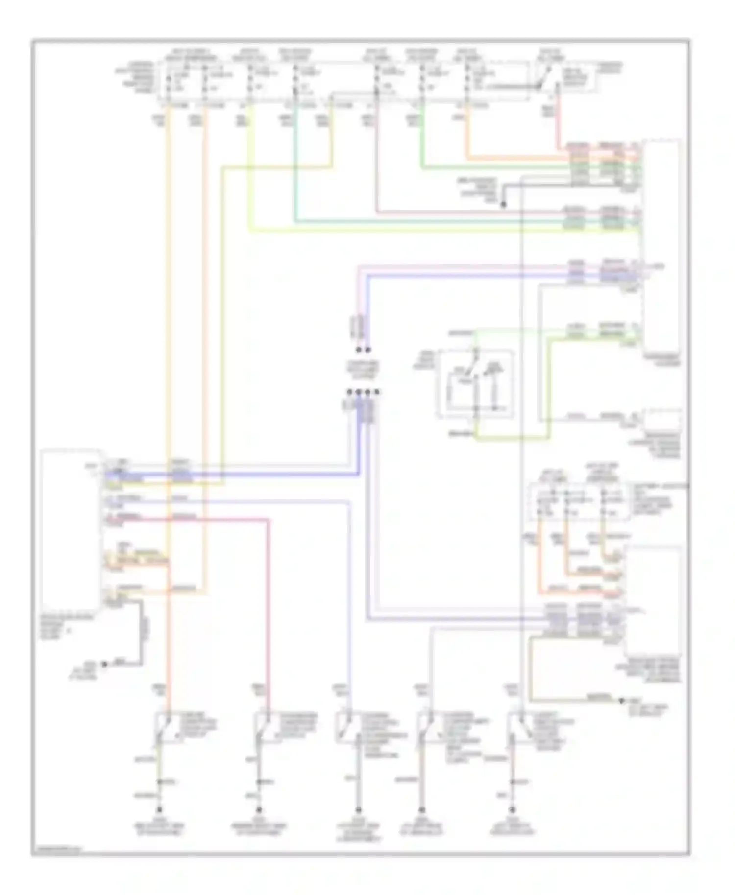 Thunderbird Ford XI (2000-2005): Warning systems circuit
