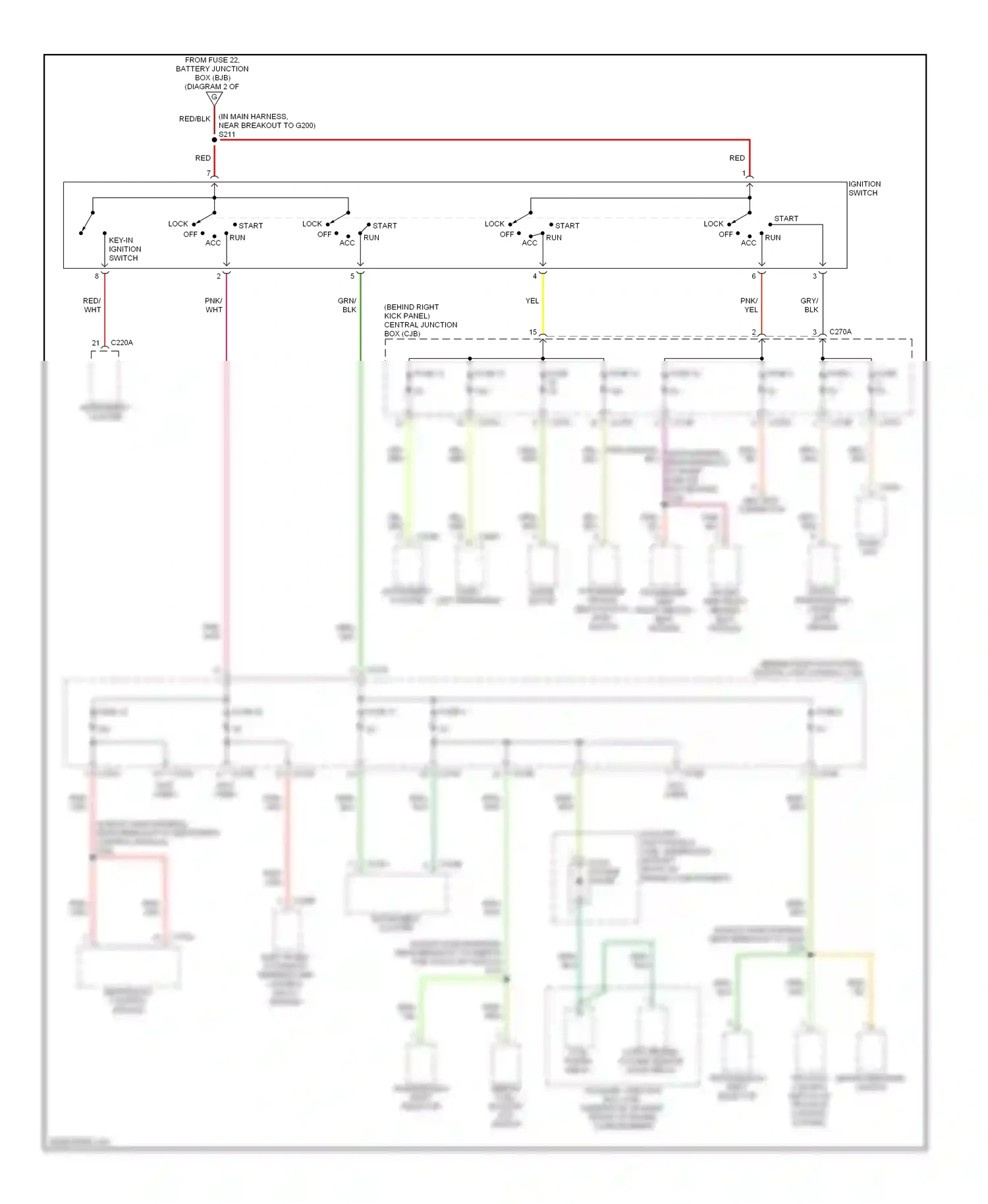 Ford Thunderbird XI (2000-2005) fuse 3 wiring diagram  (5 of 5)